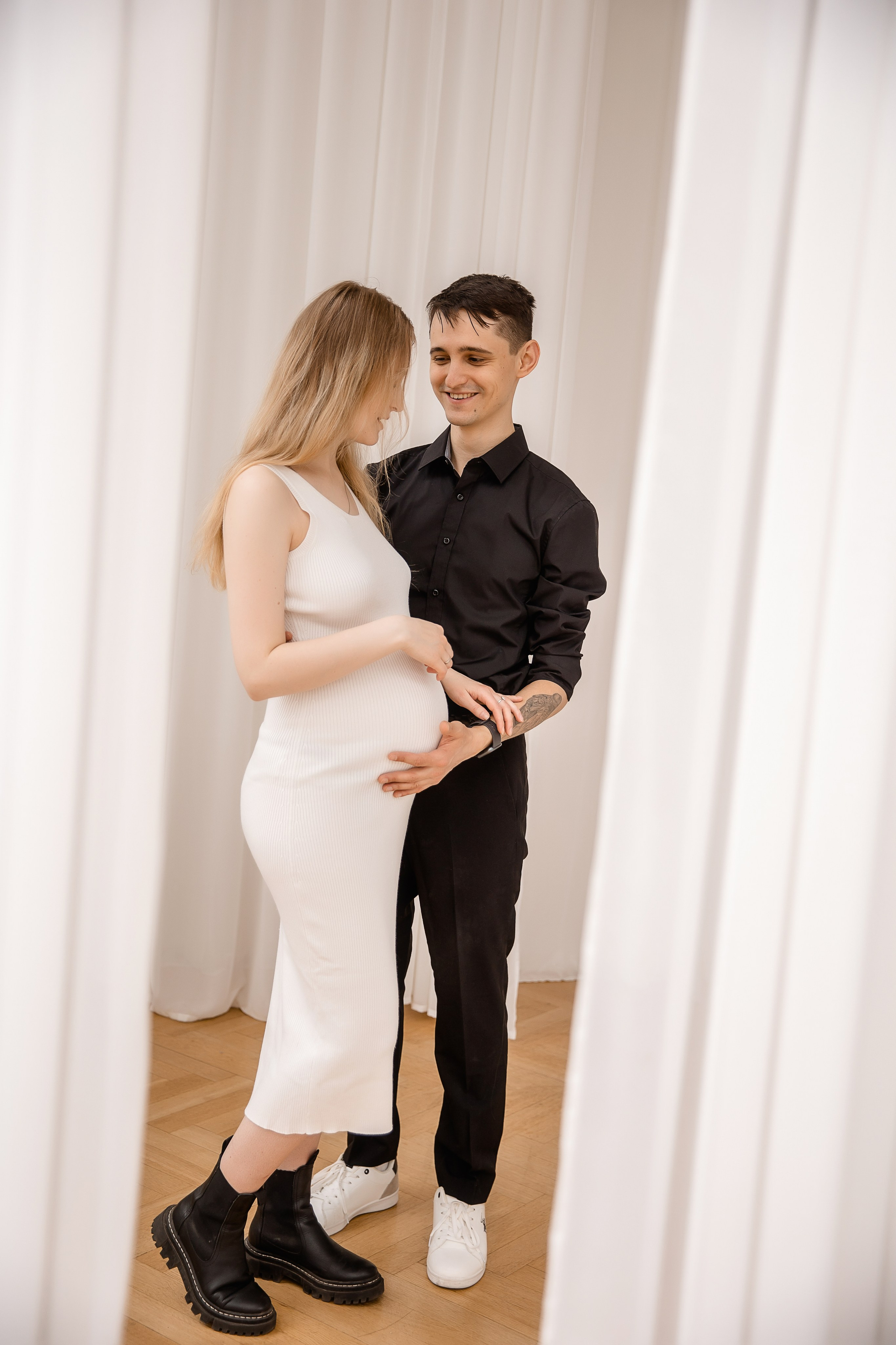 Беременная фотосессия. Паша и Арина в ожидании Варвары. Семейный и детский фотограф в Москве Вера Ускова