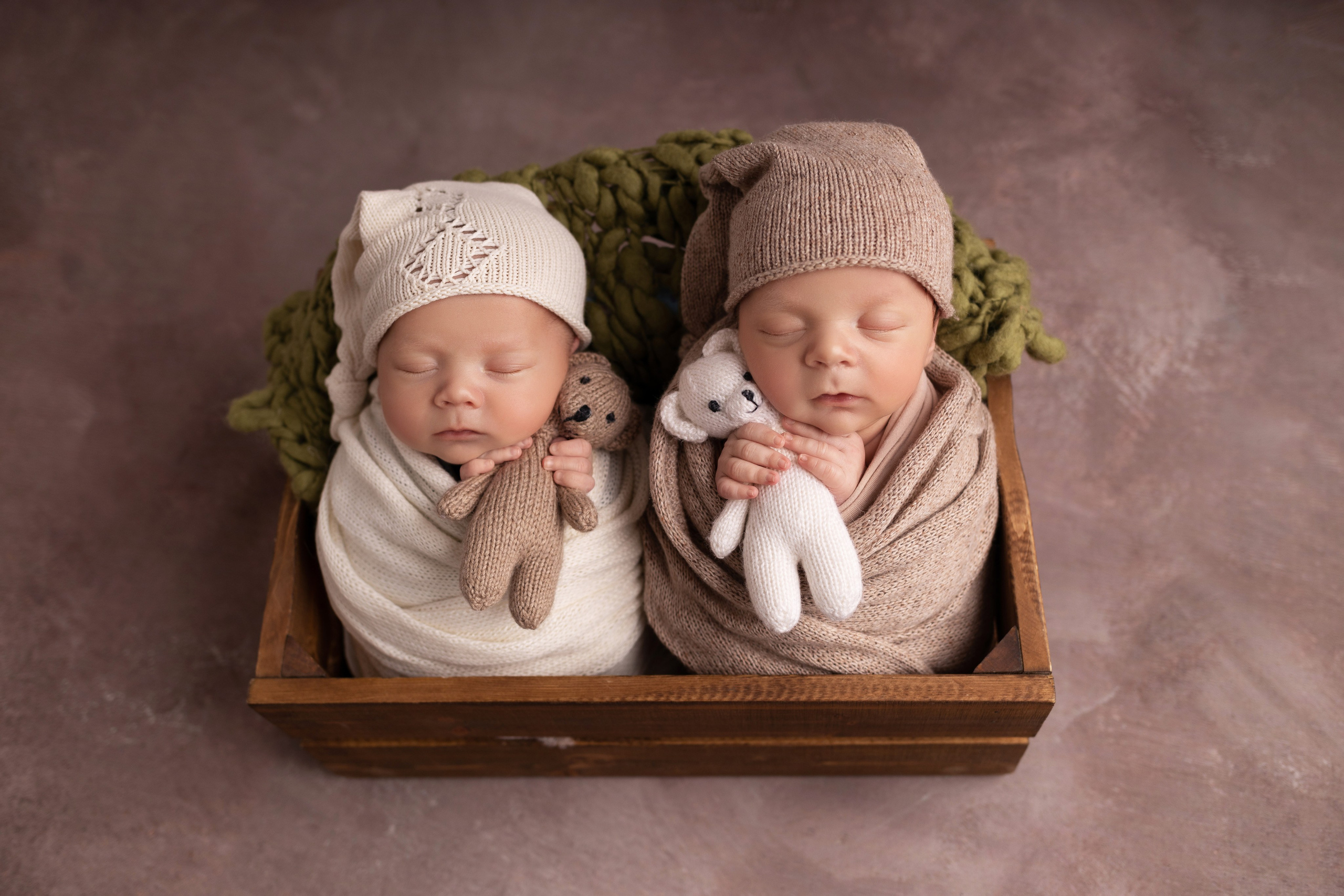 Фотосъемка двойни. Фотограф новорожденных малышей в Омске и Омской области Эльвира Камаева