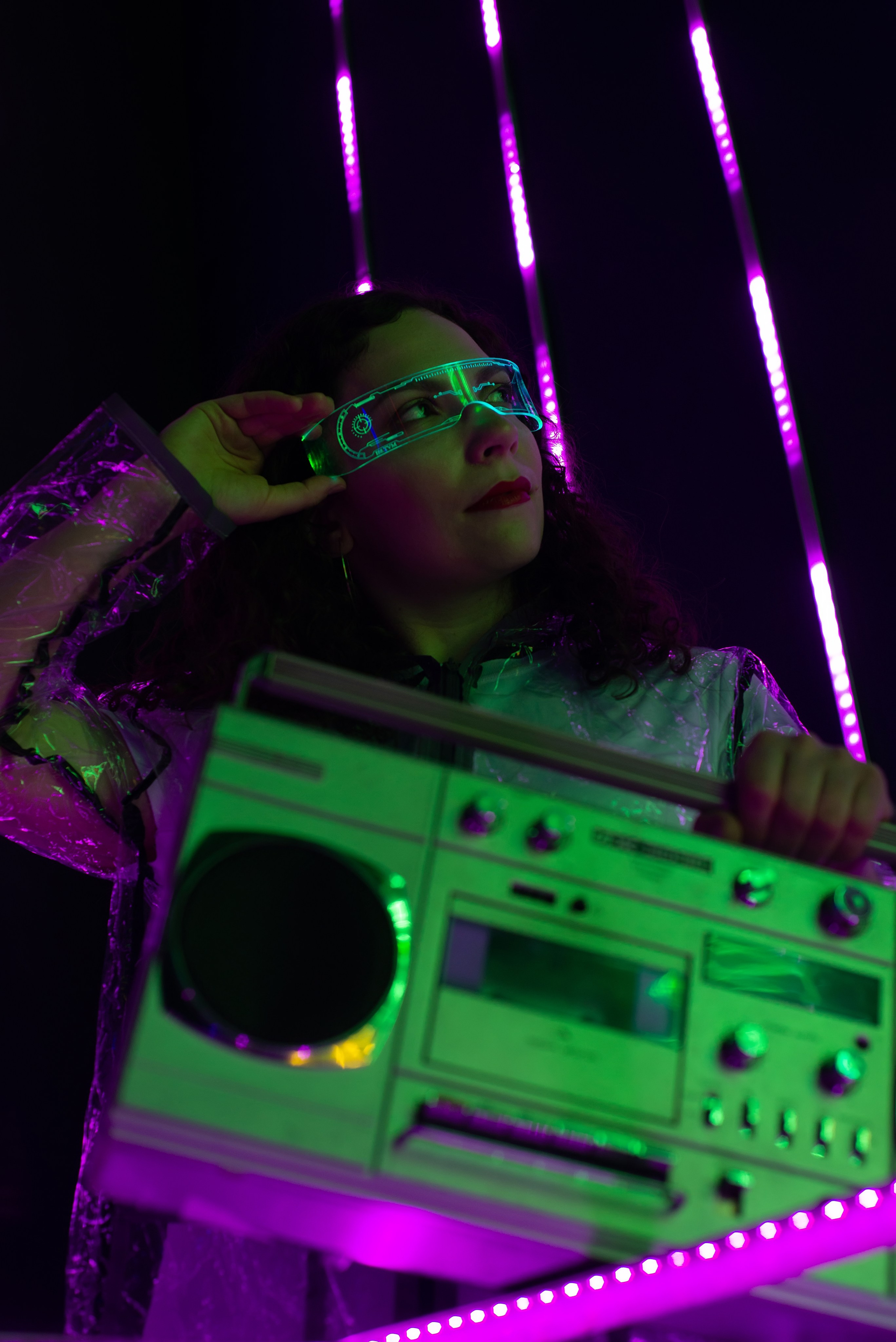 Анна в стиле киберпанк. Фотограф и дизайнер в Москве Екатерина Лобачева