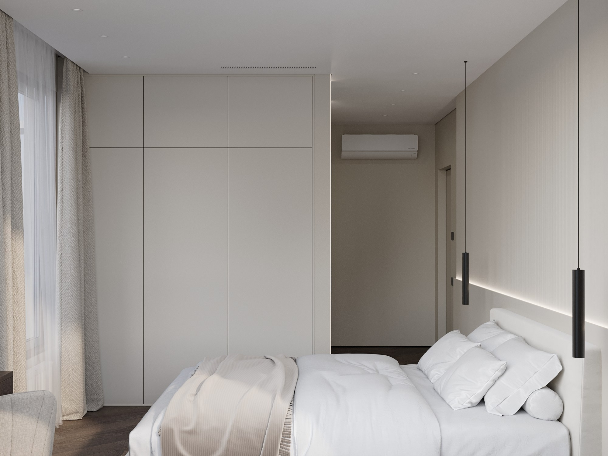 Визуализация квартиры в стиле минимализм. 3D-дизайнер Кристина Пуляевская