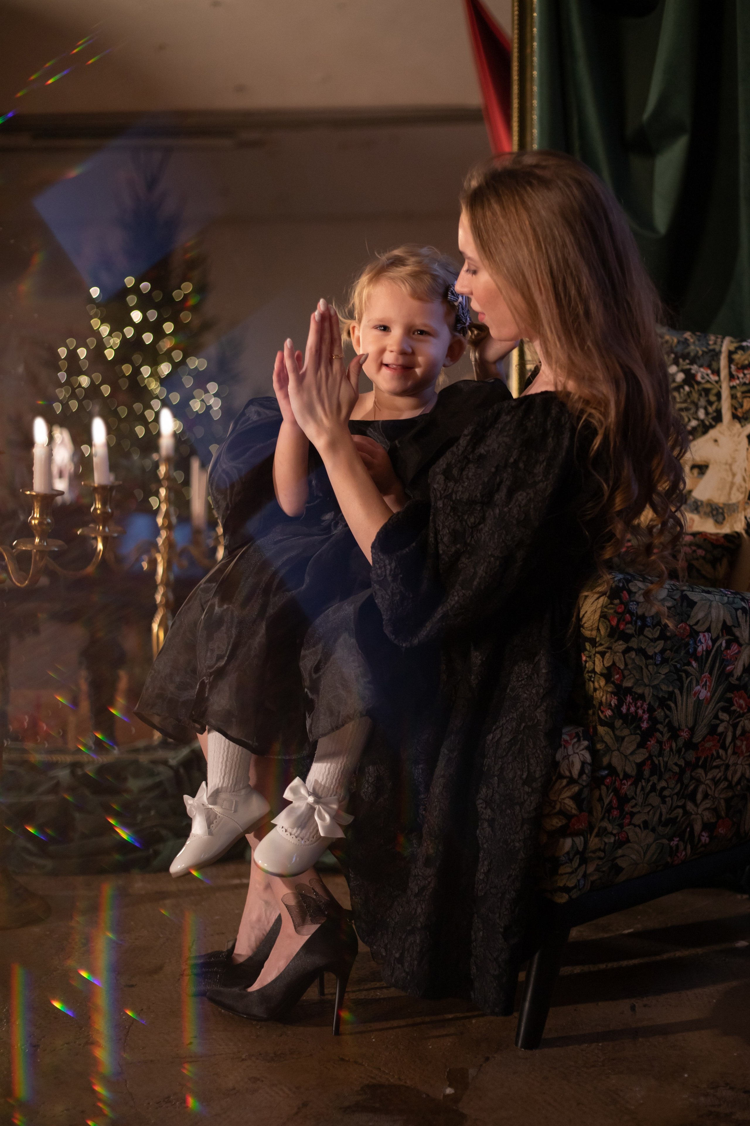 Вероника, Павел и Вика. Семейная новогодняя фотосессия. Фотограф Киржач/Москва_Екатерина Мартынова