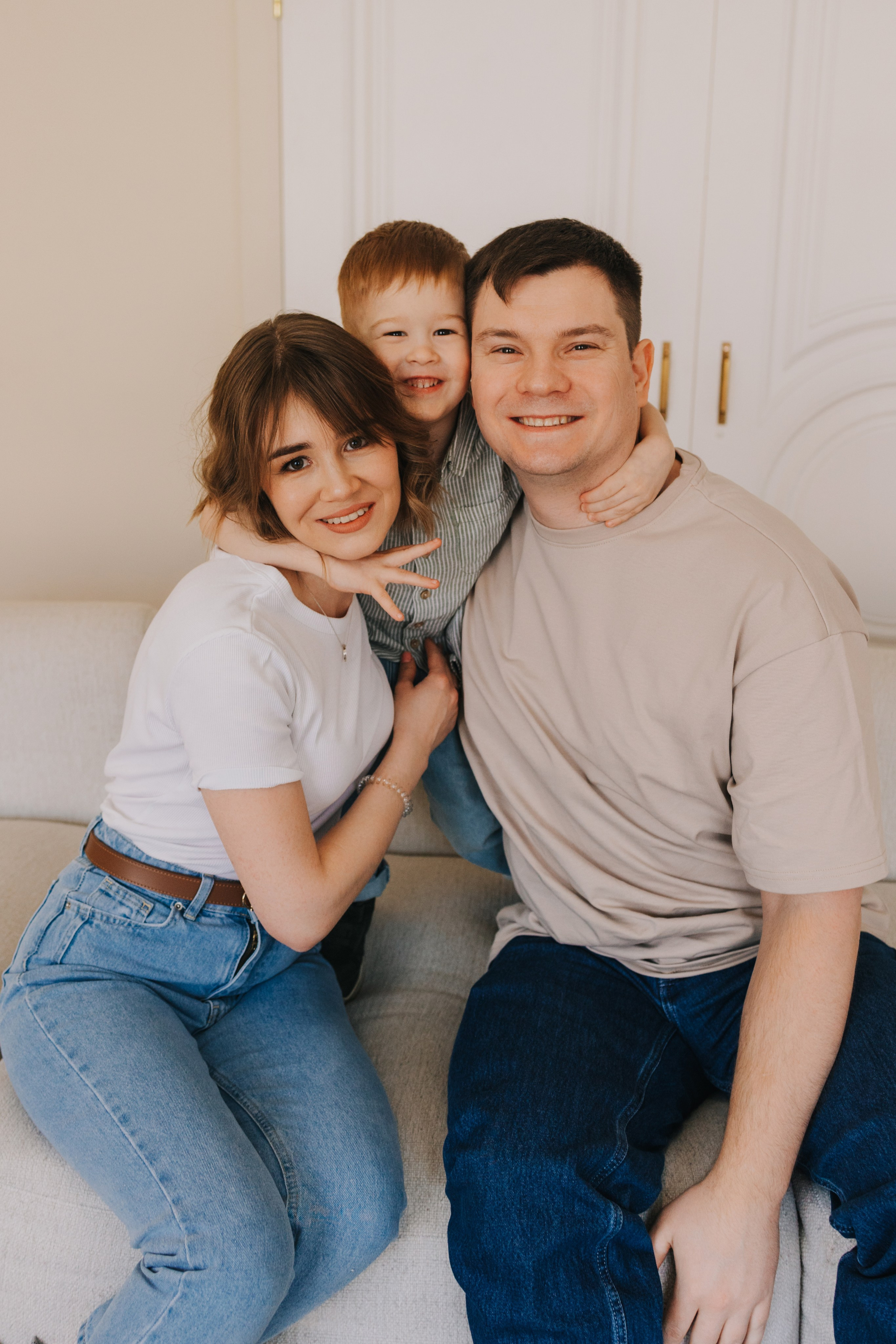 Большая семья. Домашняя фотосессия