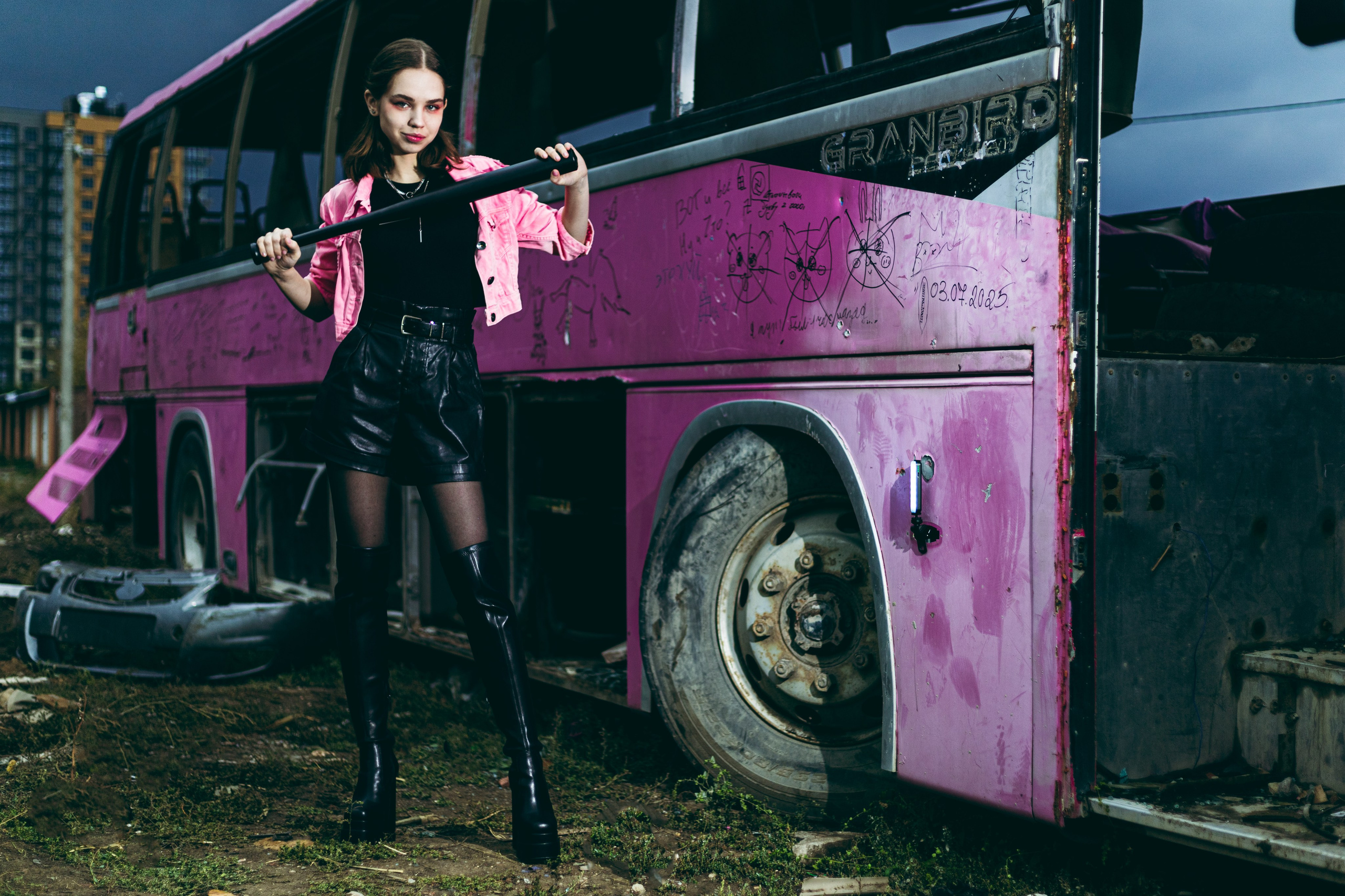 Алина, бита, цепь. Фотограф, Таганрог, Руслан Степущенко