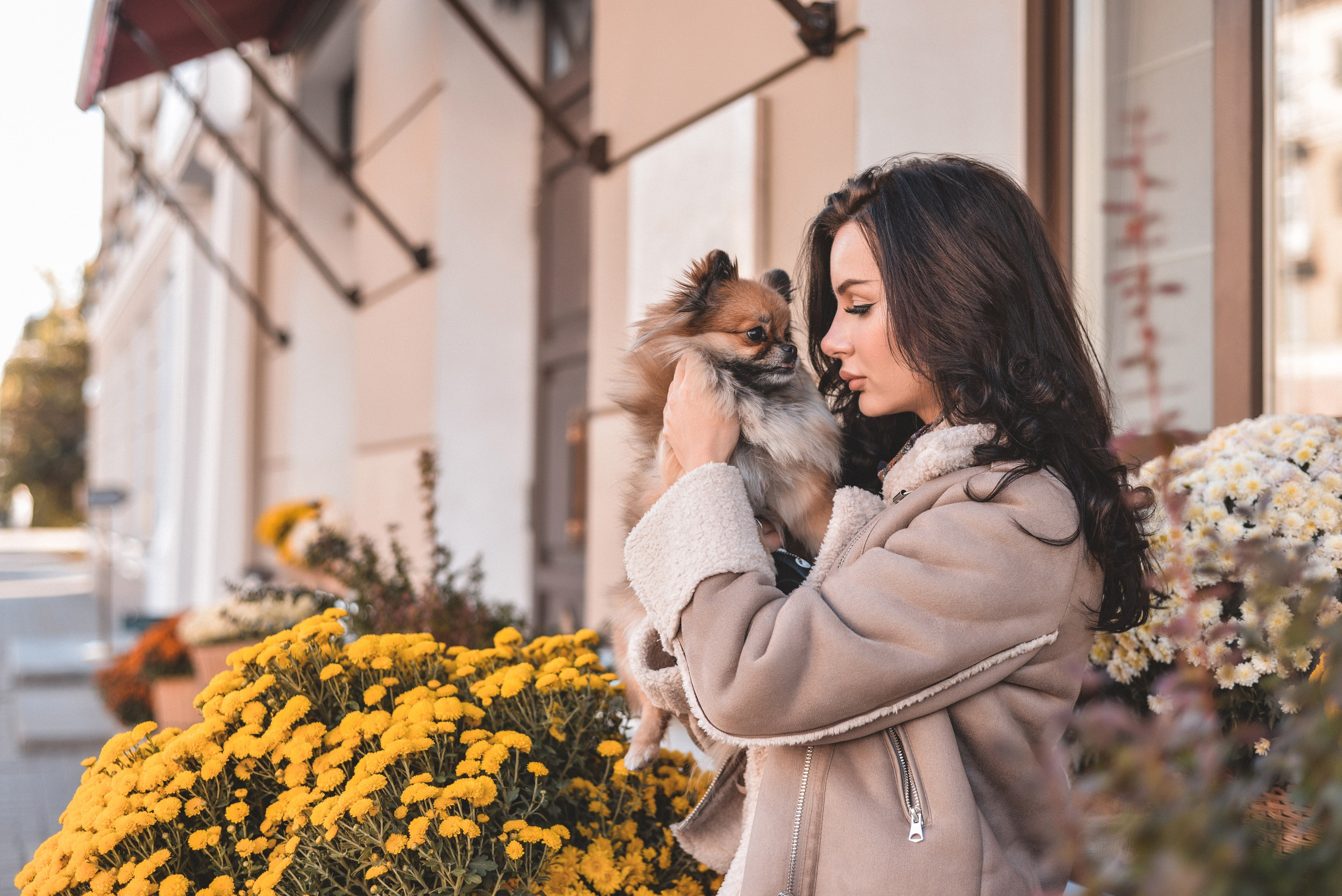 Алина с Кнопкой прогулка. Семейный и свадебный фотограф Галина Абакумова, фотосессии в Белгороде