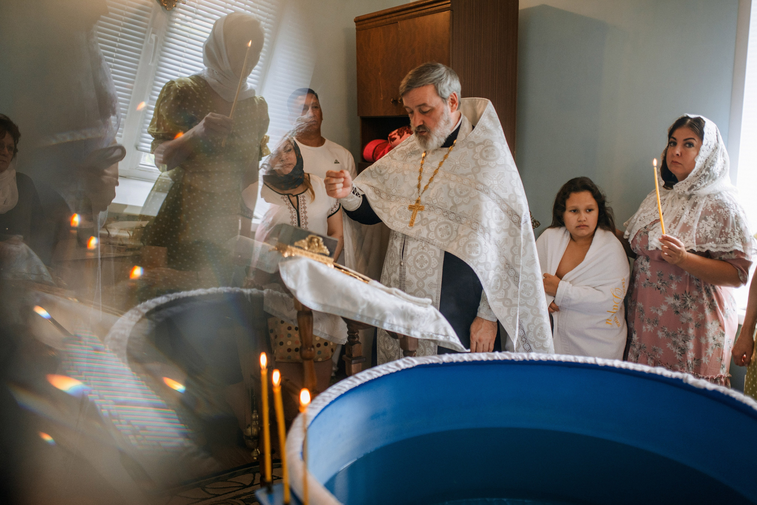 Крещение Даши и Алены. Семейный документальный фотограф в Волгограде Мариэта Додина