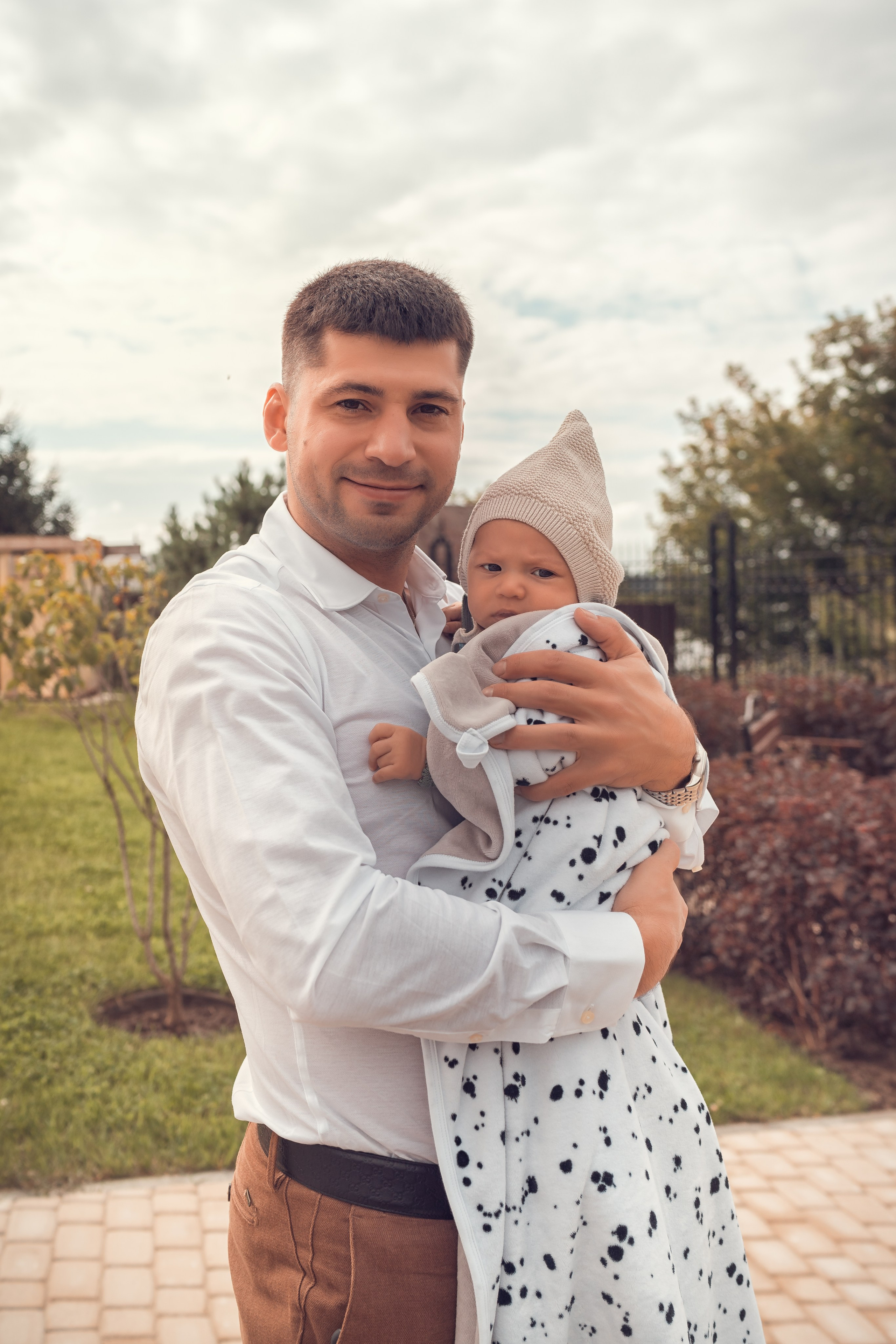 Отец с ребенком на таинстве Крещения — фотограф Ростов-на-Дону