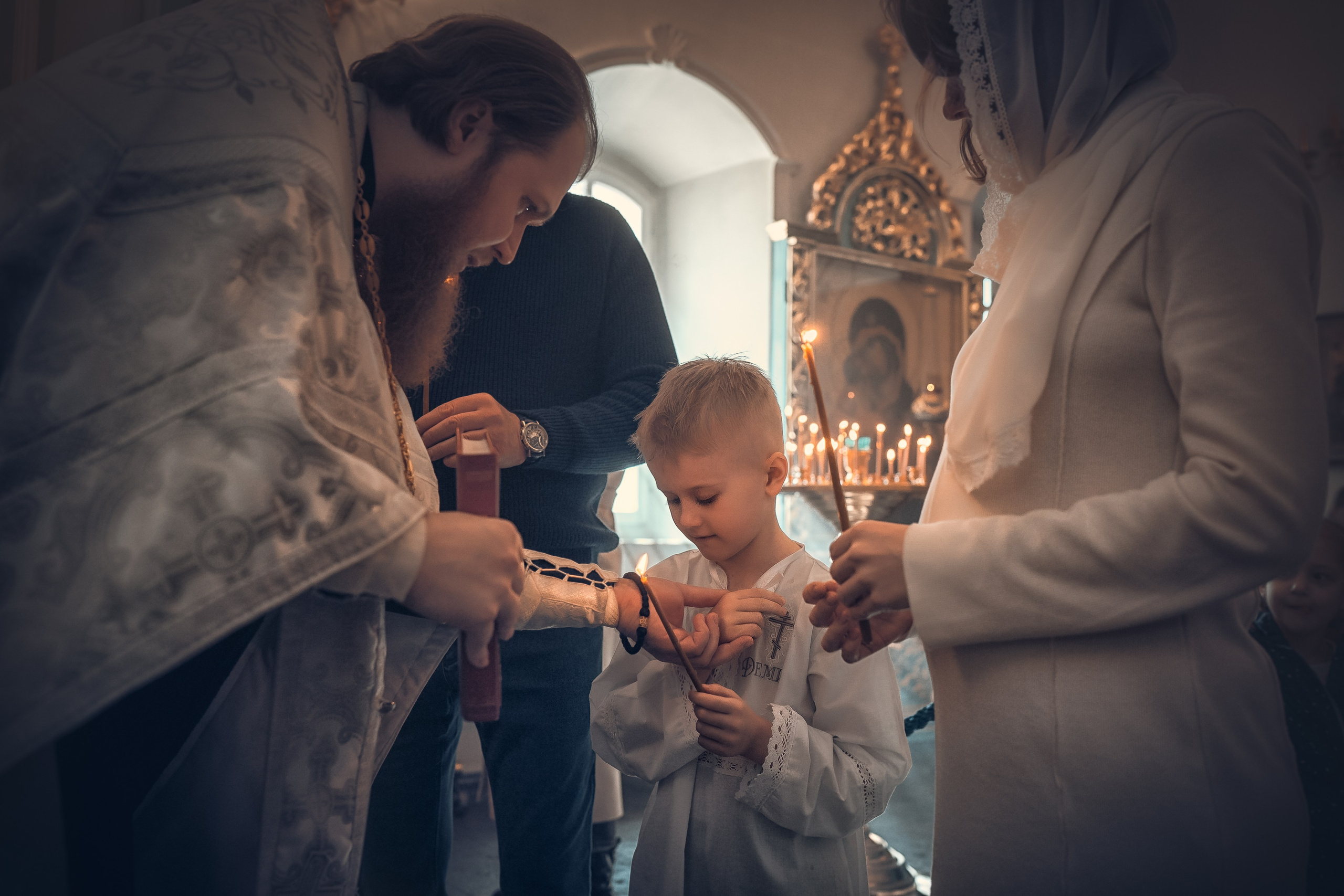 Крещение Демида. Фотограф на крещение и венчание Ирина Доценко