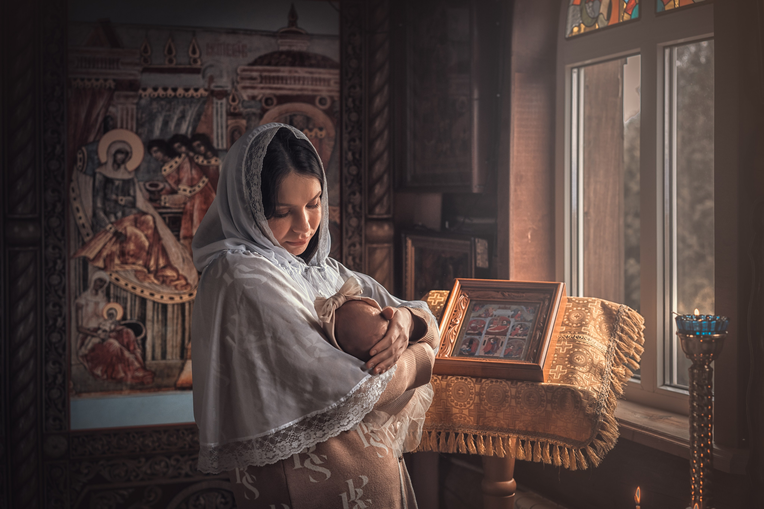 Крещение Миланы. Фотограф на крещение и венчание Ирина Доценко
