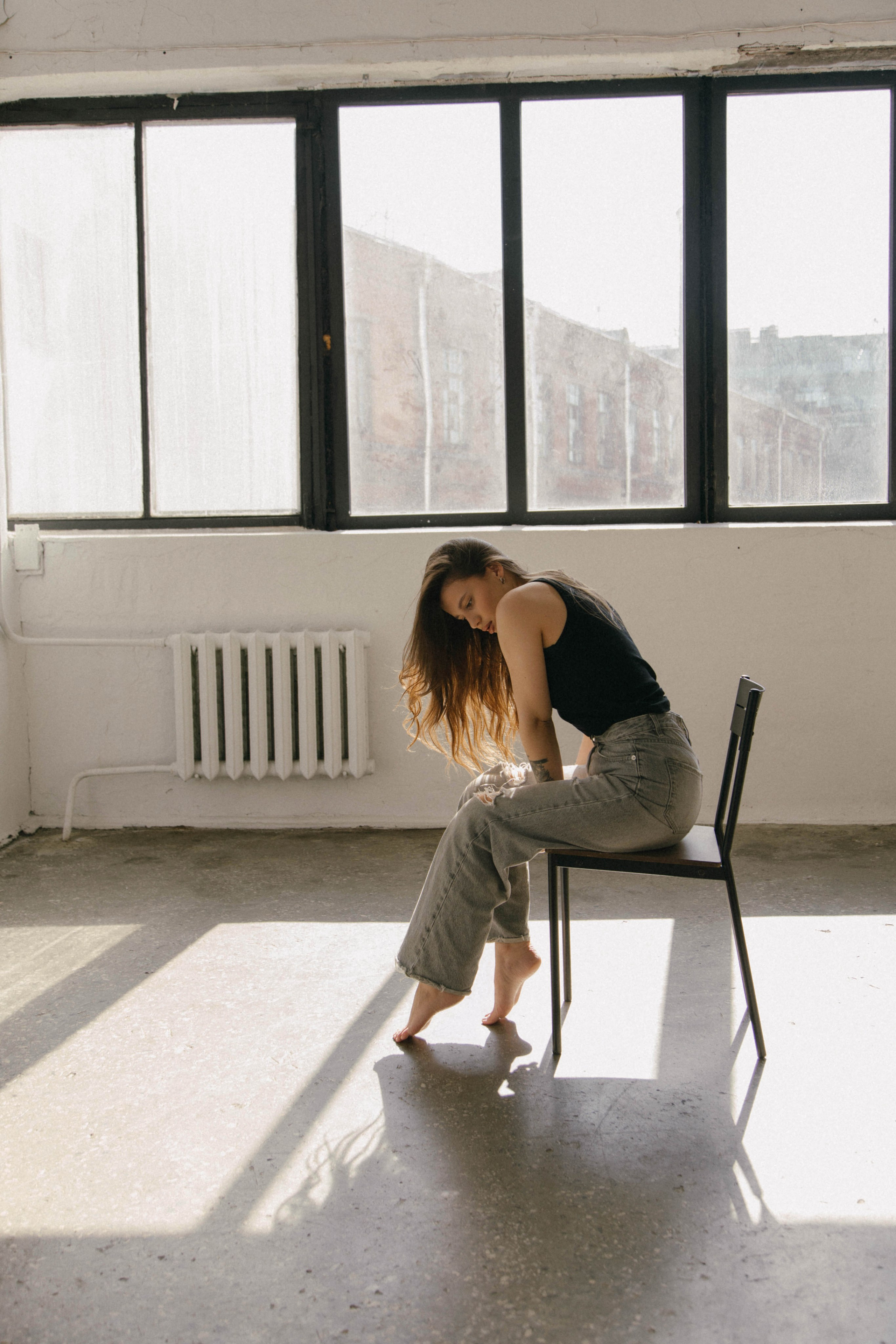 Ксюша. Минимализм, портреты в студии. Фотограф Ксения Третьякова, Санкт-Петербург