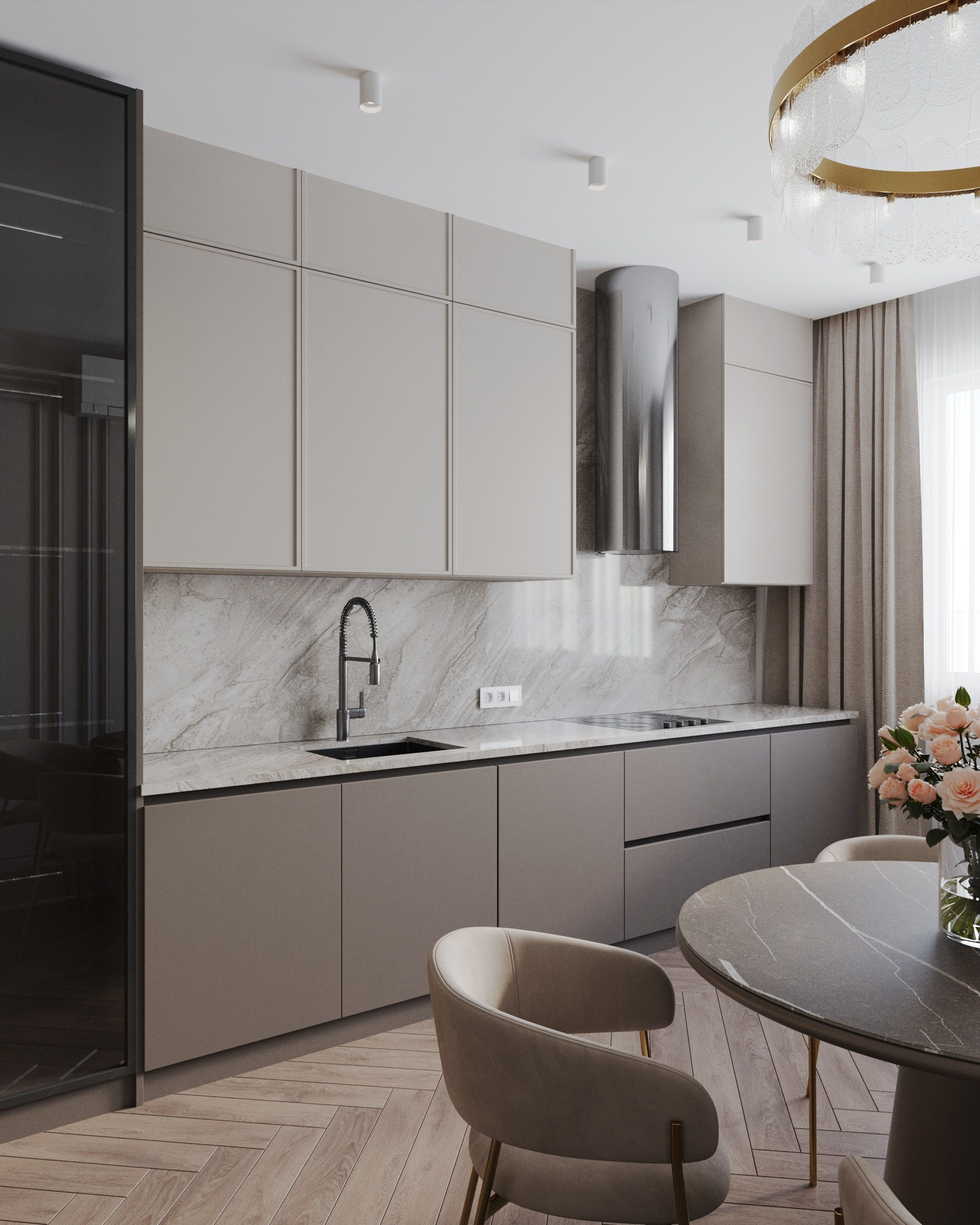 Дизайн-проект ЖК Любимово 7. Дизайн интерьеров, 3D визуализации