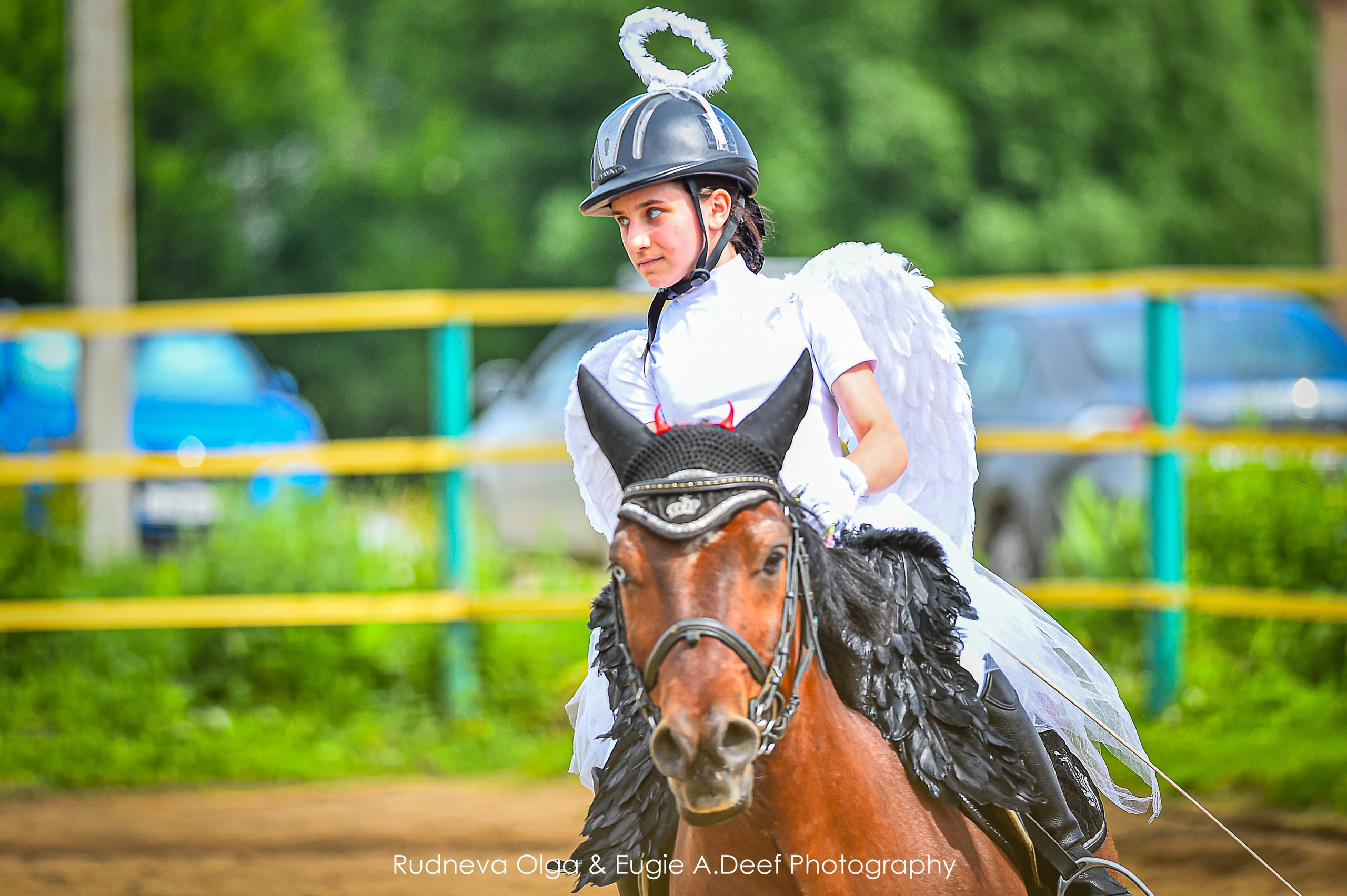 КСК Горки — традиционный Ежегодный Костюмированный КЮР- 2024. ТУРНИРНАЯ КОННАЯ ФОТОГРАФИЯ, Руднева Ольга и Евгений Адеев