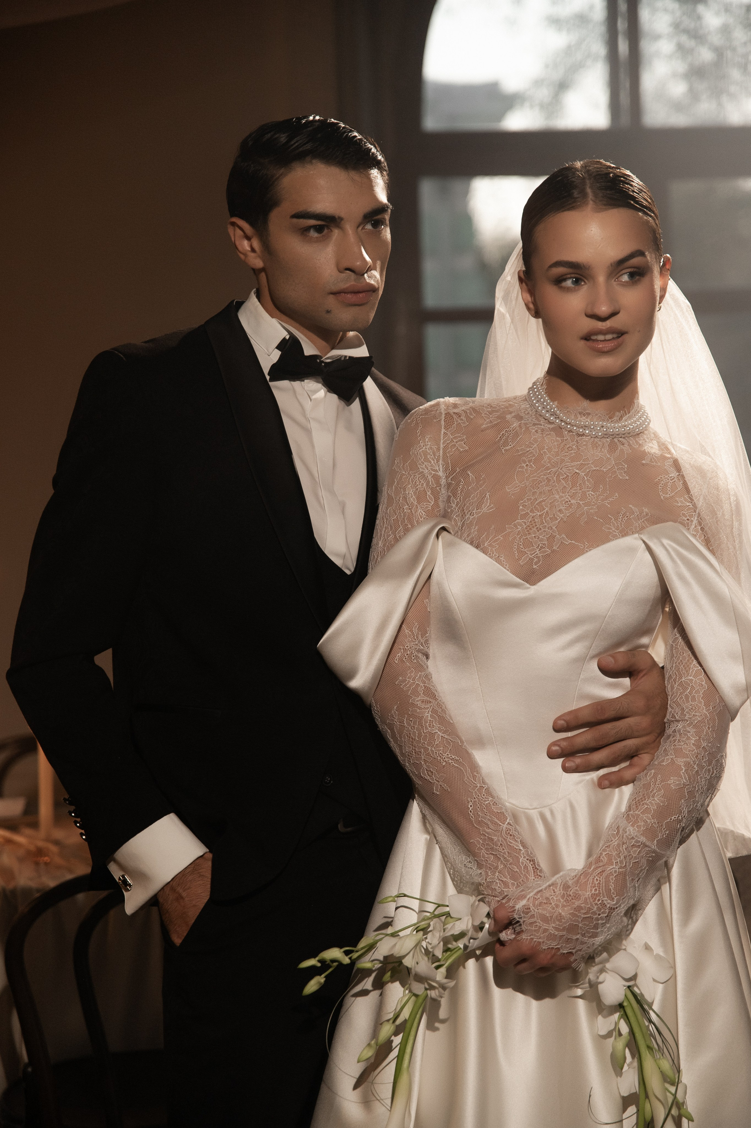 Камерный свадебный ужин при свечах в старинном особняке в фотостудии 21. Kult. Ярослава Ерина — свадебный фотограф в Москве