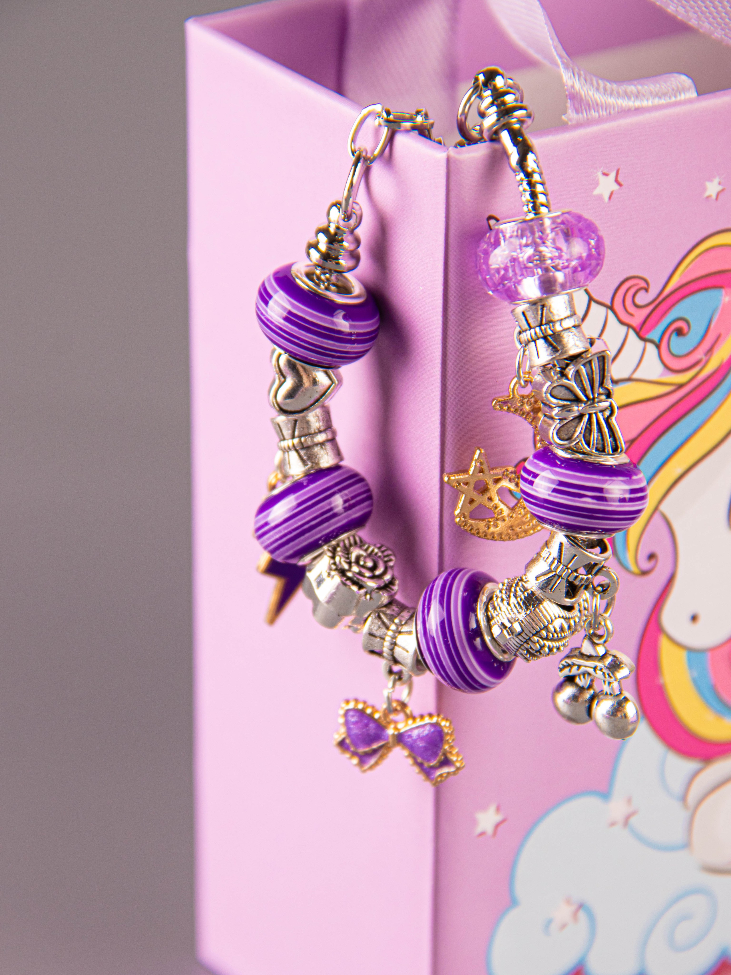 Набор по созданию браслетов (фиолетовый). «Матрица»