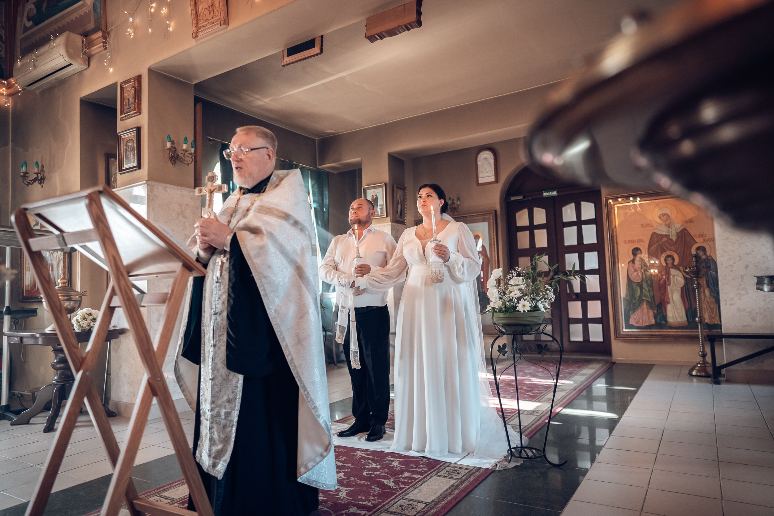 Венчание в храме Прп. Сергия Радонежского с. Орлиное. Церковный фотограф Севастополь