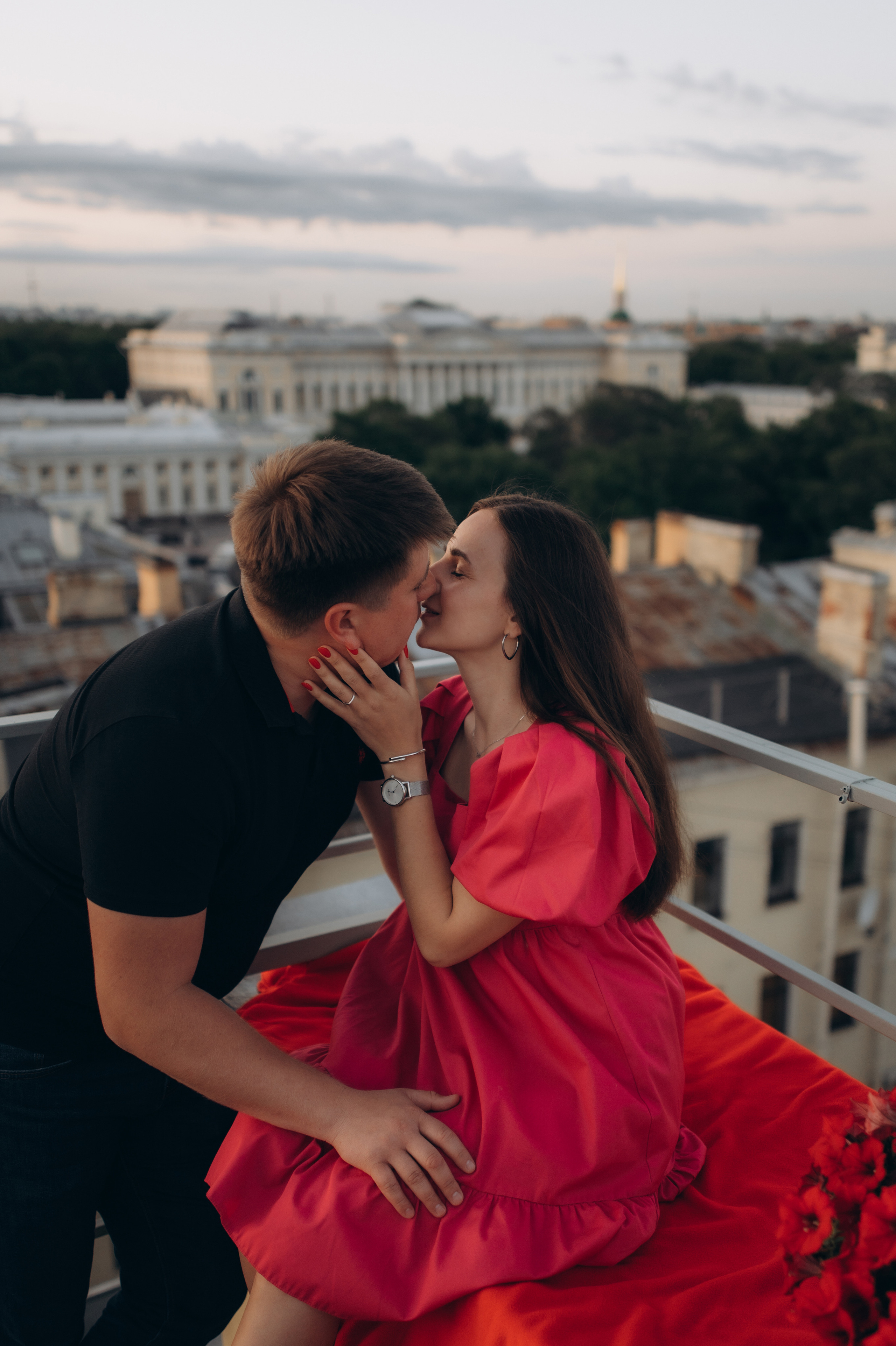 Помолвка на крыше Питера. Семейный фотограф в Санкт-Петербурге Александра Милованова