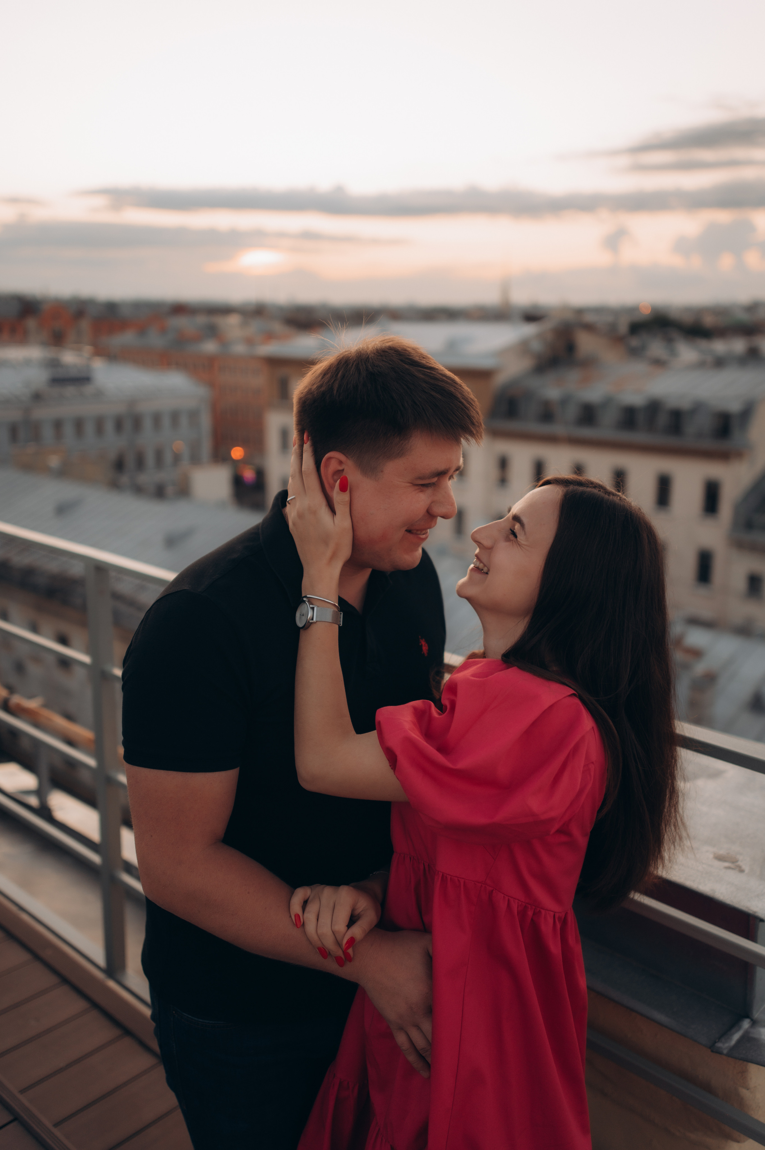 Помолвка на крыше Питера. Семейный фотограф в Санкт-Петербурге Александра Милованова