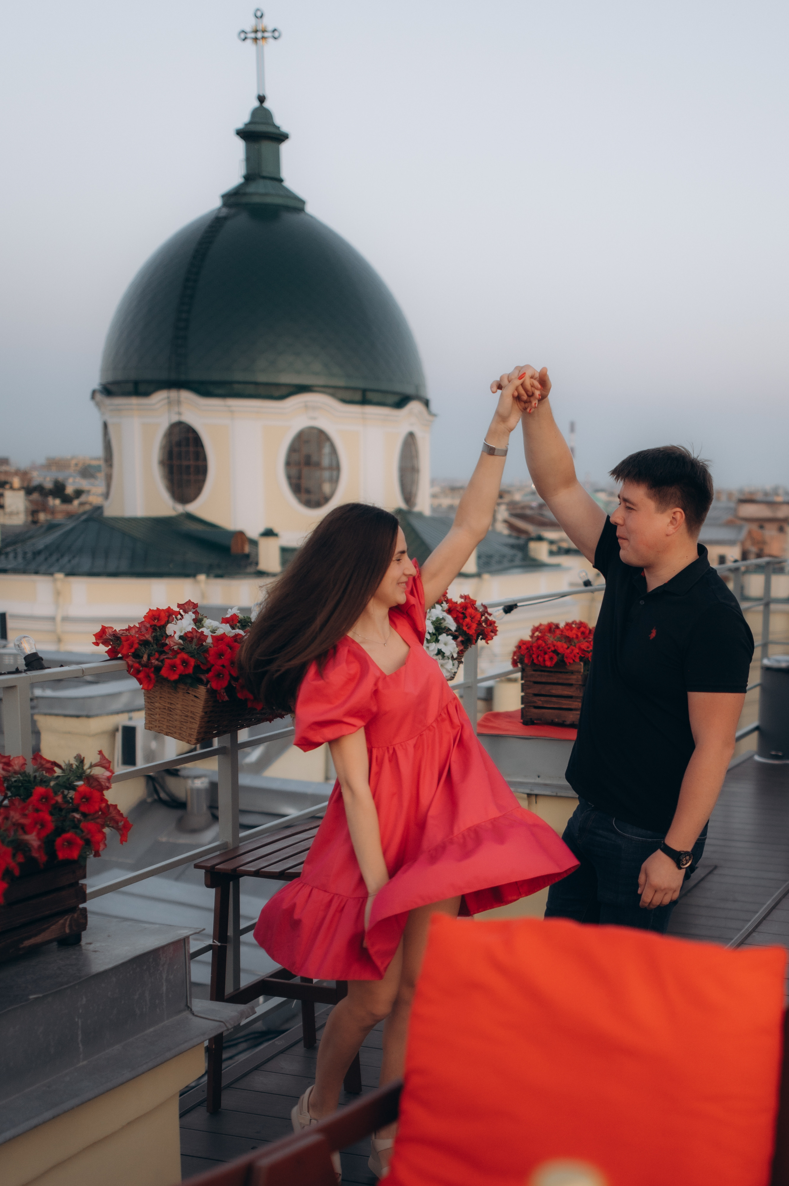 Помолвка на крыше Питера. Семейный фотограф в Санкт-Петербурге Александра Милованова