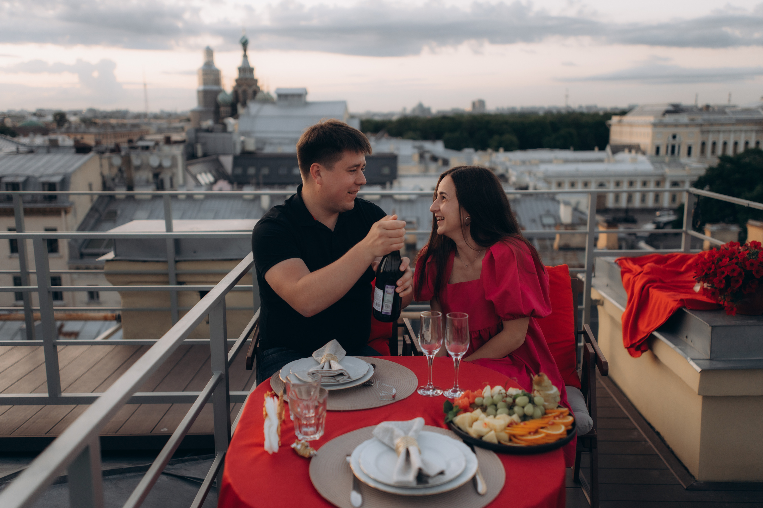 Помолвка на крыше Питера. Семейный фотограф в Санкт-Петербурге Александра Милованова
