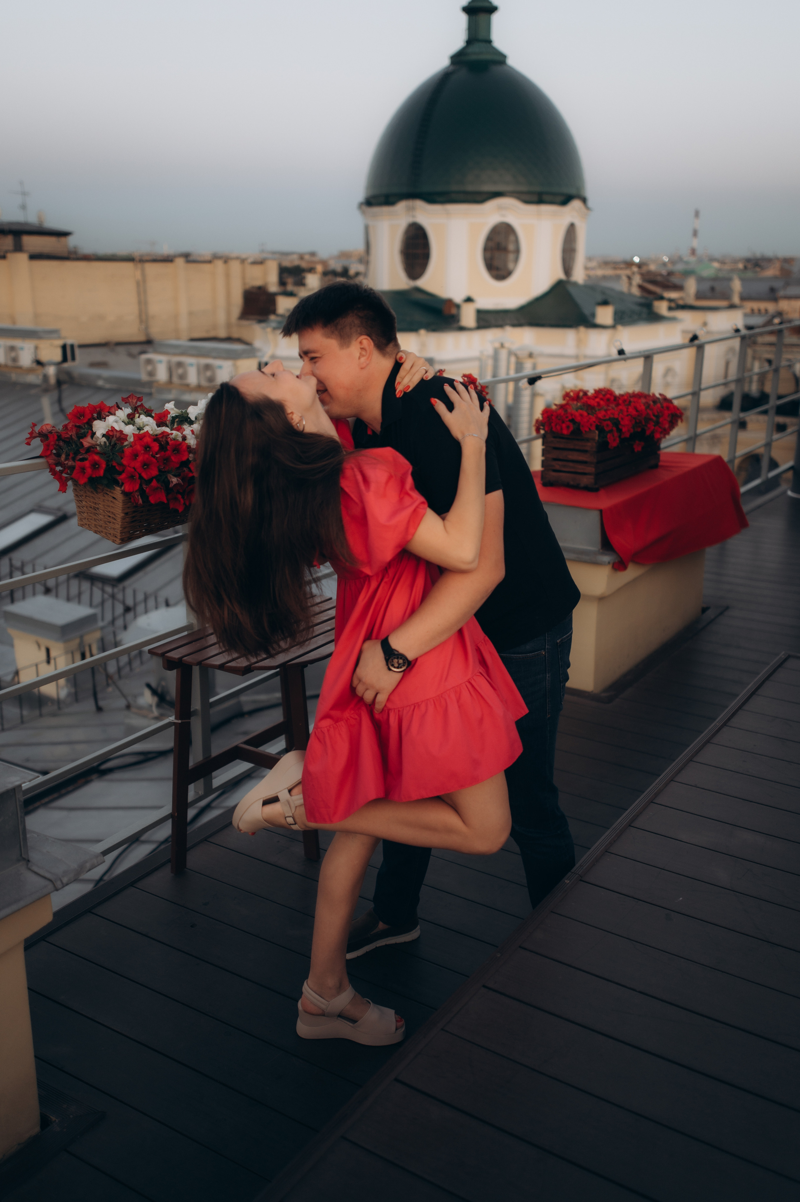 Помолвка на крыше Питера. Семейный фотограф в Санкт-Петербурге Александра Милованова