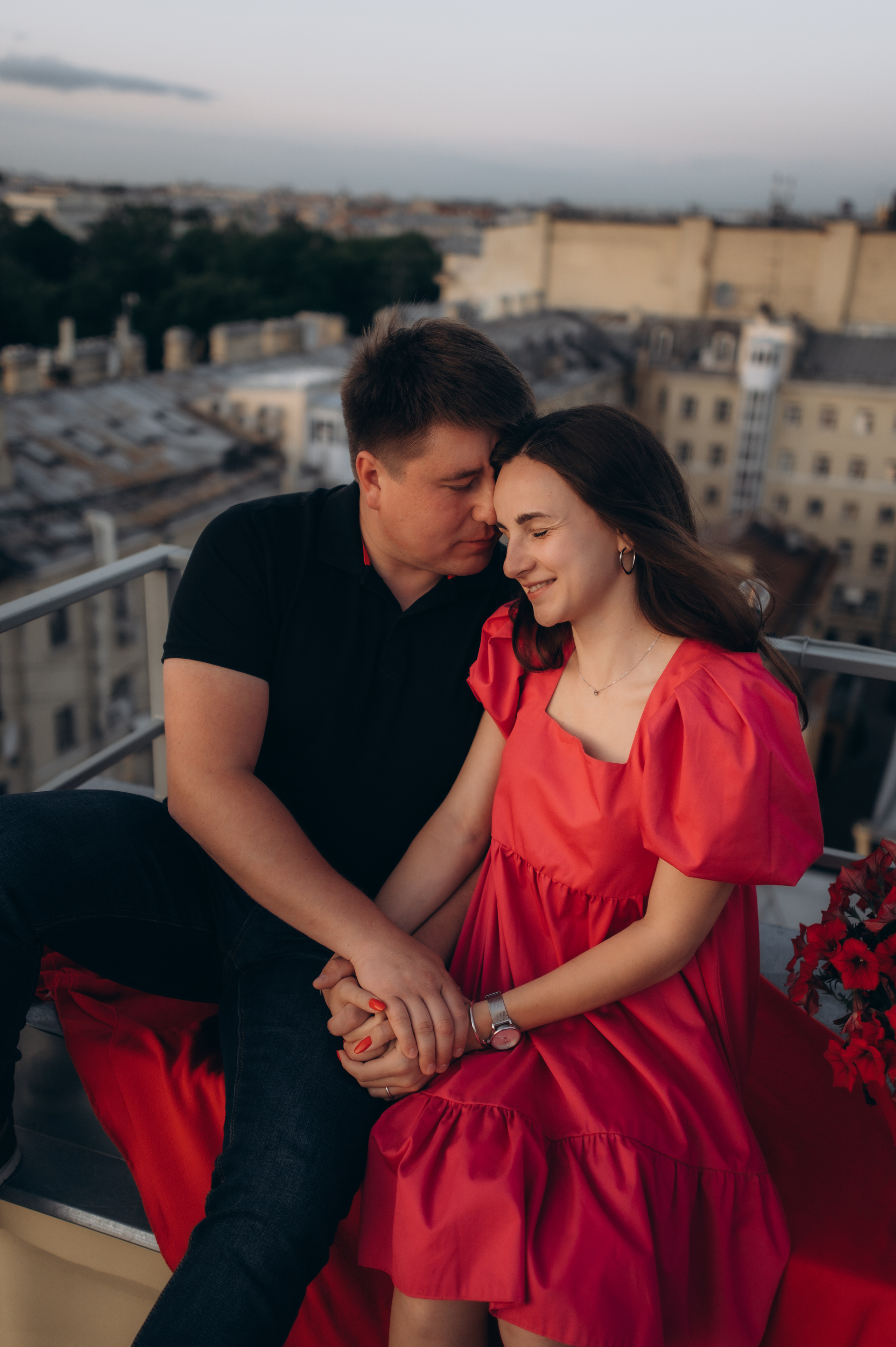 Помолвка на крыше Питера. Семейный фотограф в Санкт-Петербурге Александра Милованова