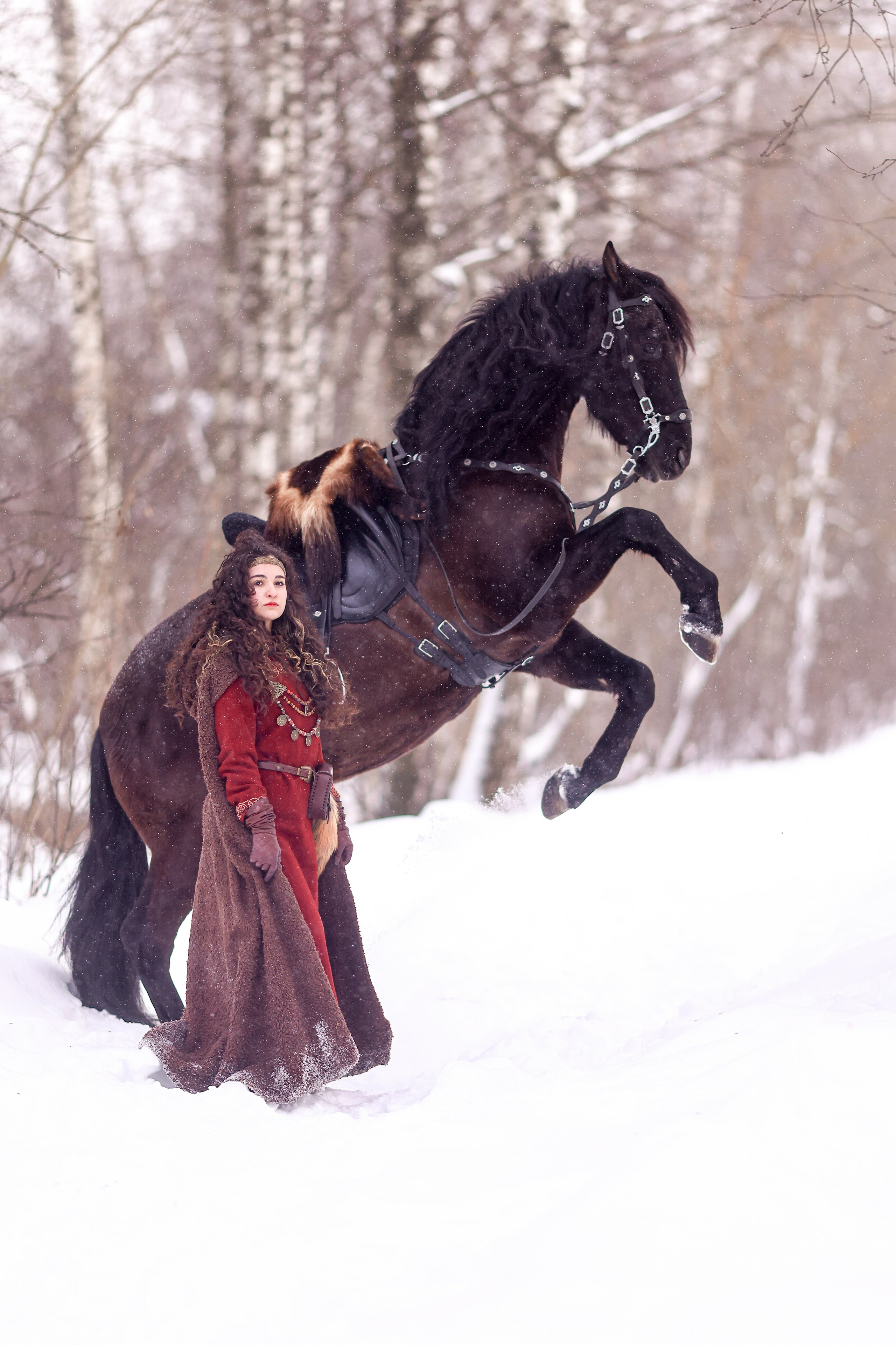 Фотосессия с лошадью в стиле викингов. Фотосессии с лошадьми