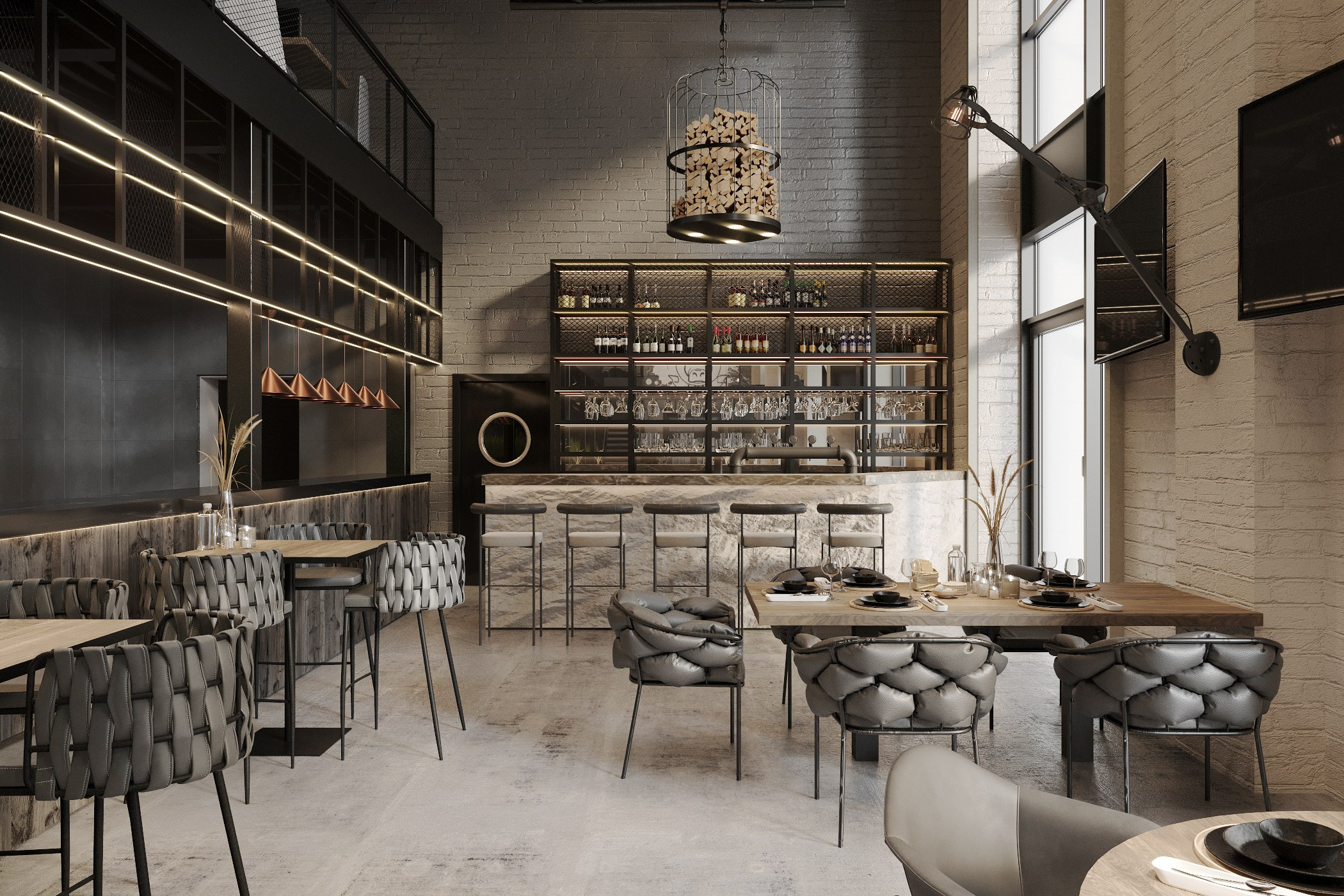 Ресторан «BestBull» спб, Газовая 10. АННА ДРОЖИЛИНА дизайнер интерьера