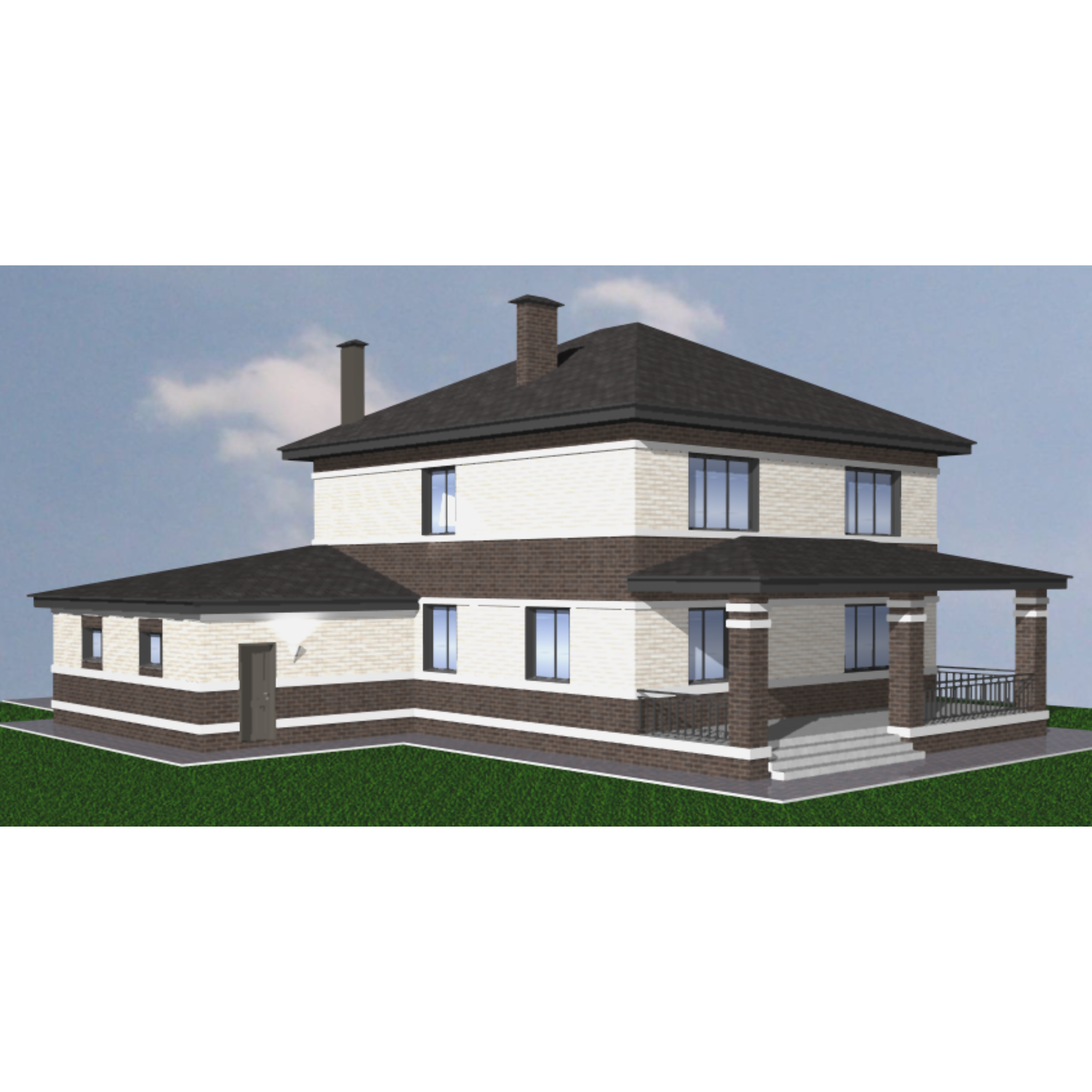 Двухэтажный дом 200 м². Das House