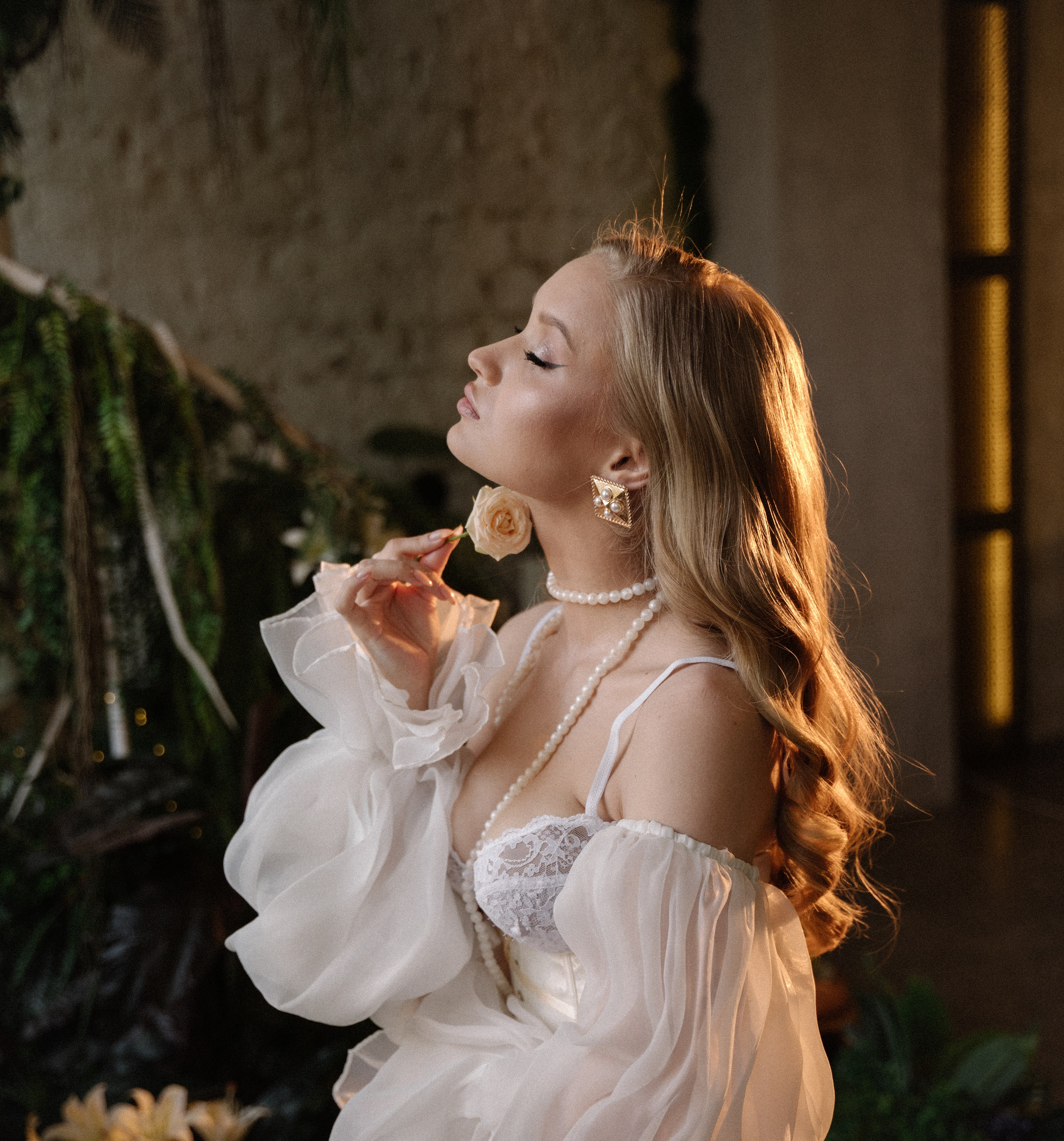 Невеста на пикнике в замке