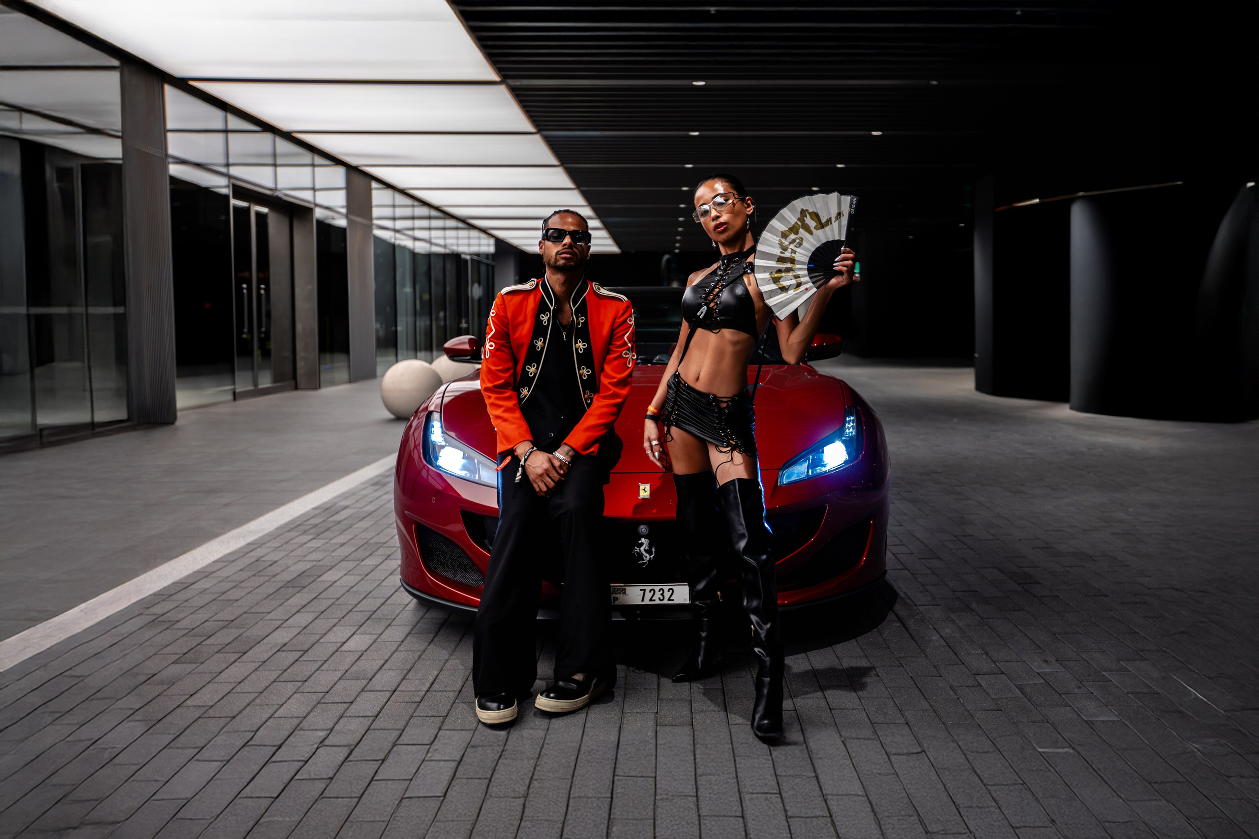 Fashion & Lifestyle Photoshoot in Dubai — Model Photography with Ferrari. Evgen Yatsenko — Photographer in Dubai