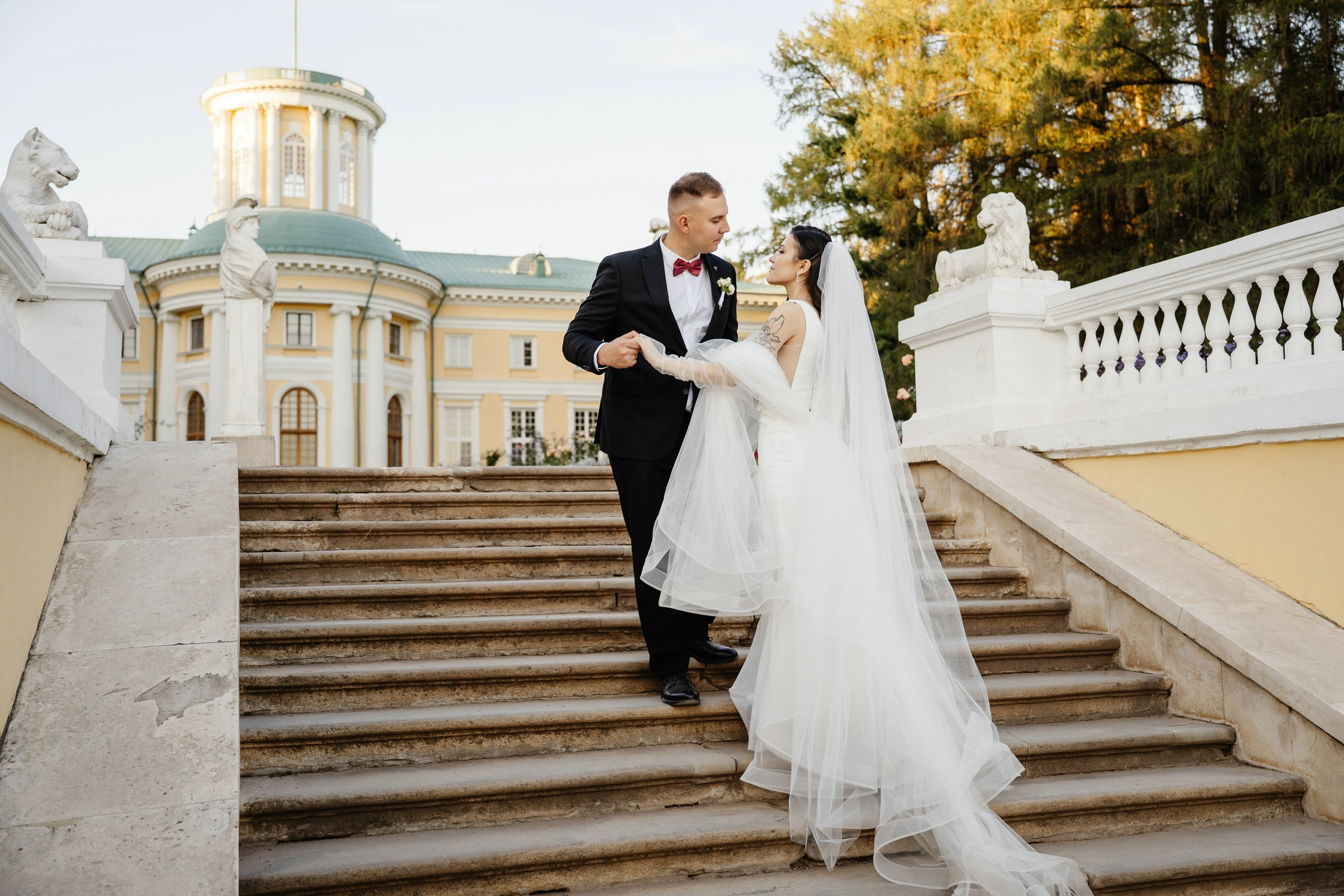 Свадьба в усадьбе Архангельское. Свадебный и семейный фотограф в Москве Светлана Зоткина