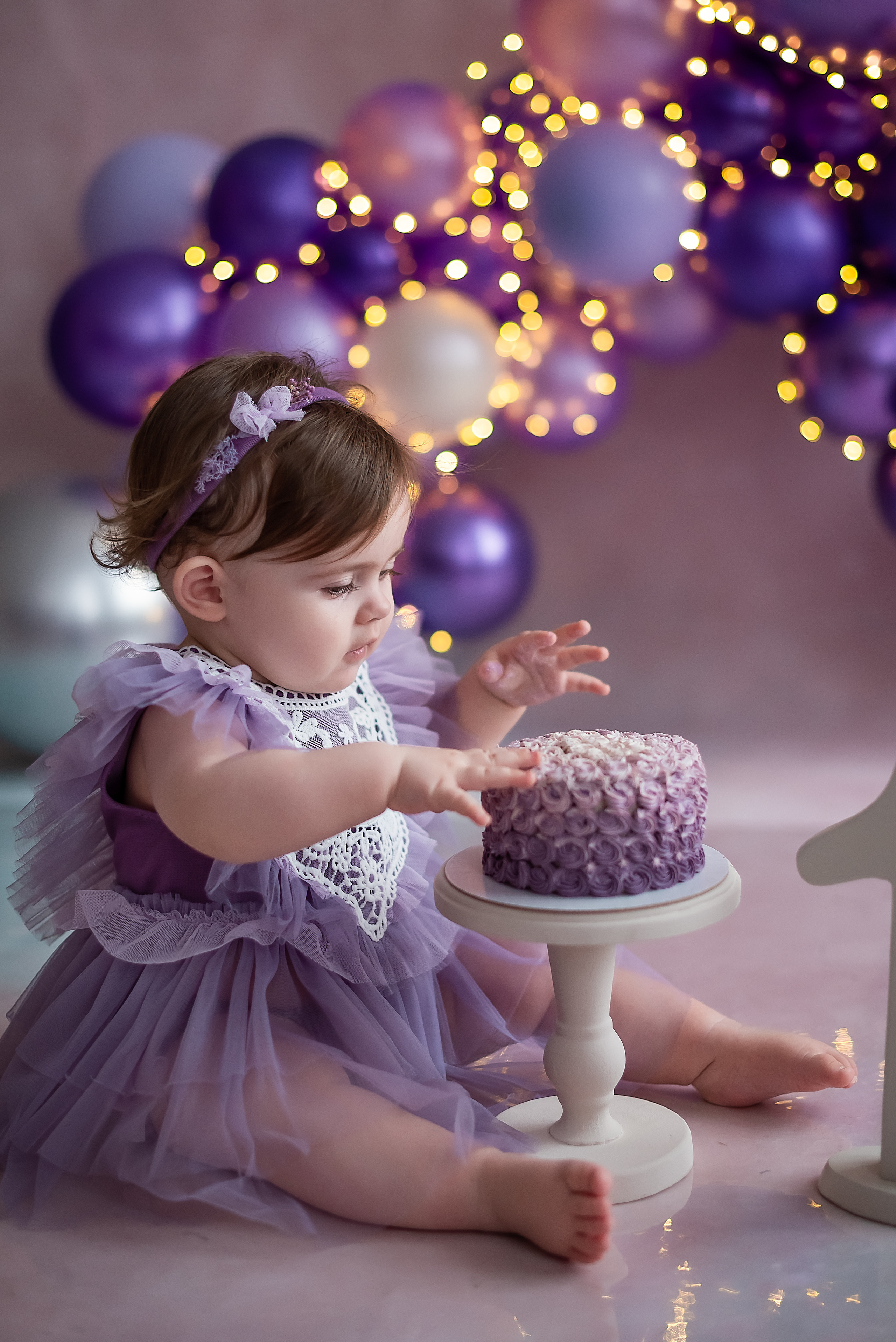 Фиолетовое годовасие. Детский фотограф в Санкт-Петербурге Татьяна Карпенко