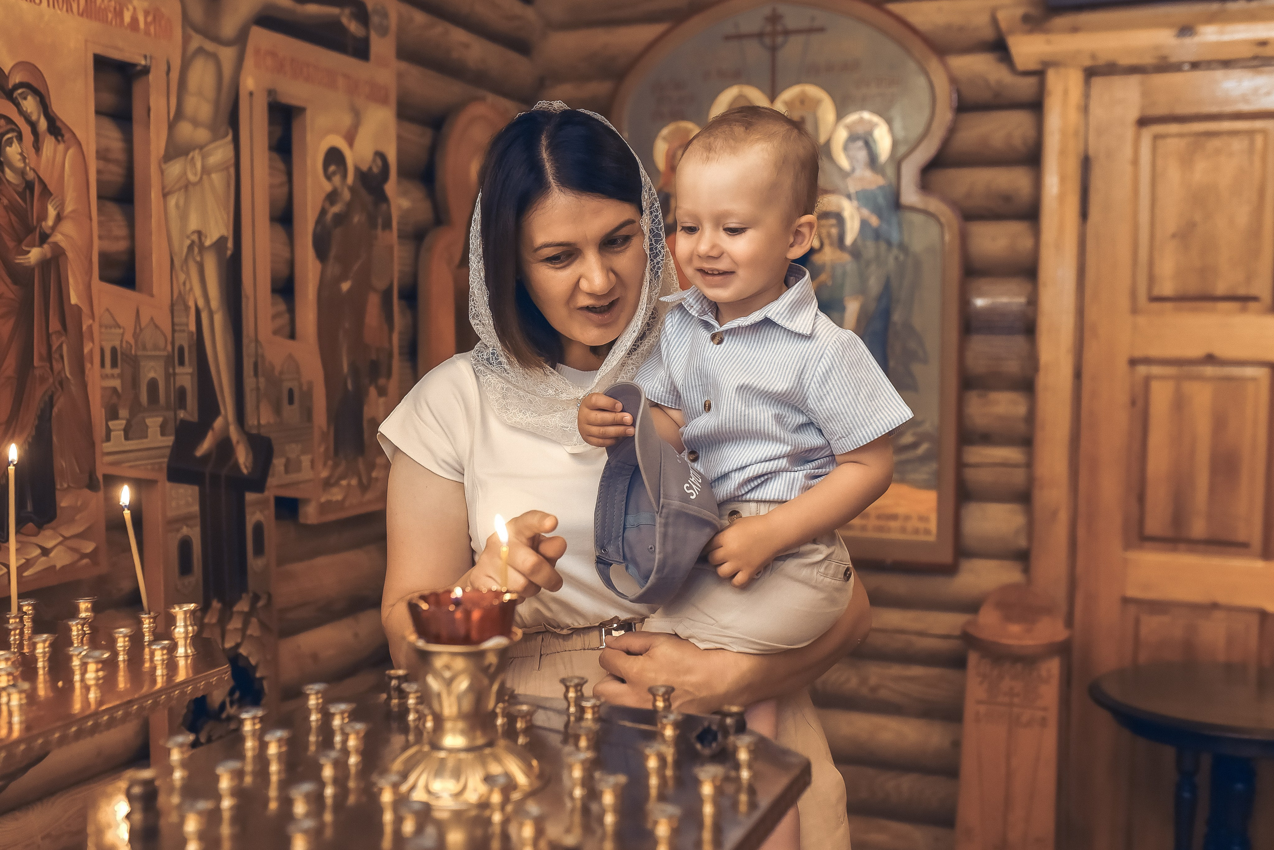 Крещение Романа. Семейный фотограф в Ростове-на-Дону Мария Панарина