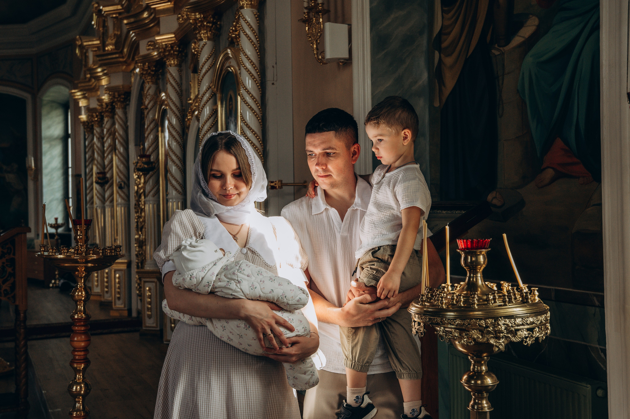 Таинство крещения. Хирино. Семейный и детский фотограф в Шатках и Арзамасе Александра Магомедова
