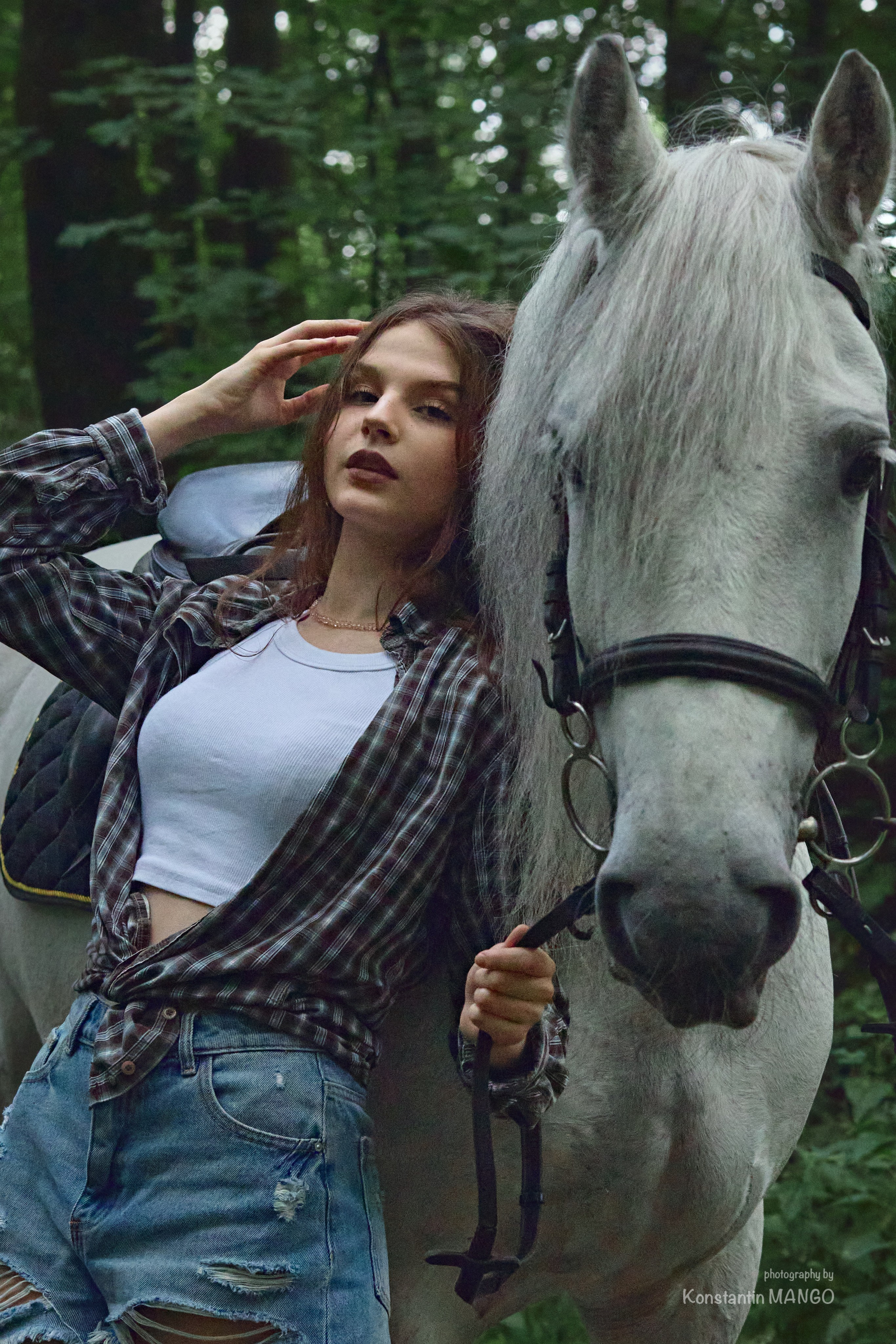 Фотопрогулка для Виктории и Полины на лошадях. Фотограф в Рязани. Свадьба, семейное фото, портрет. Константин Манго