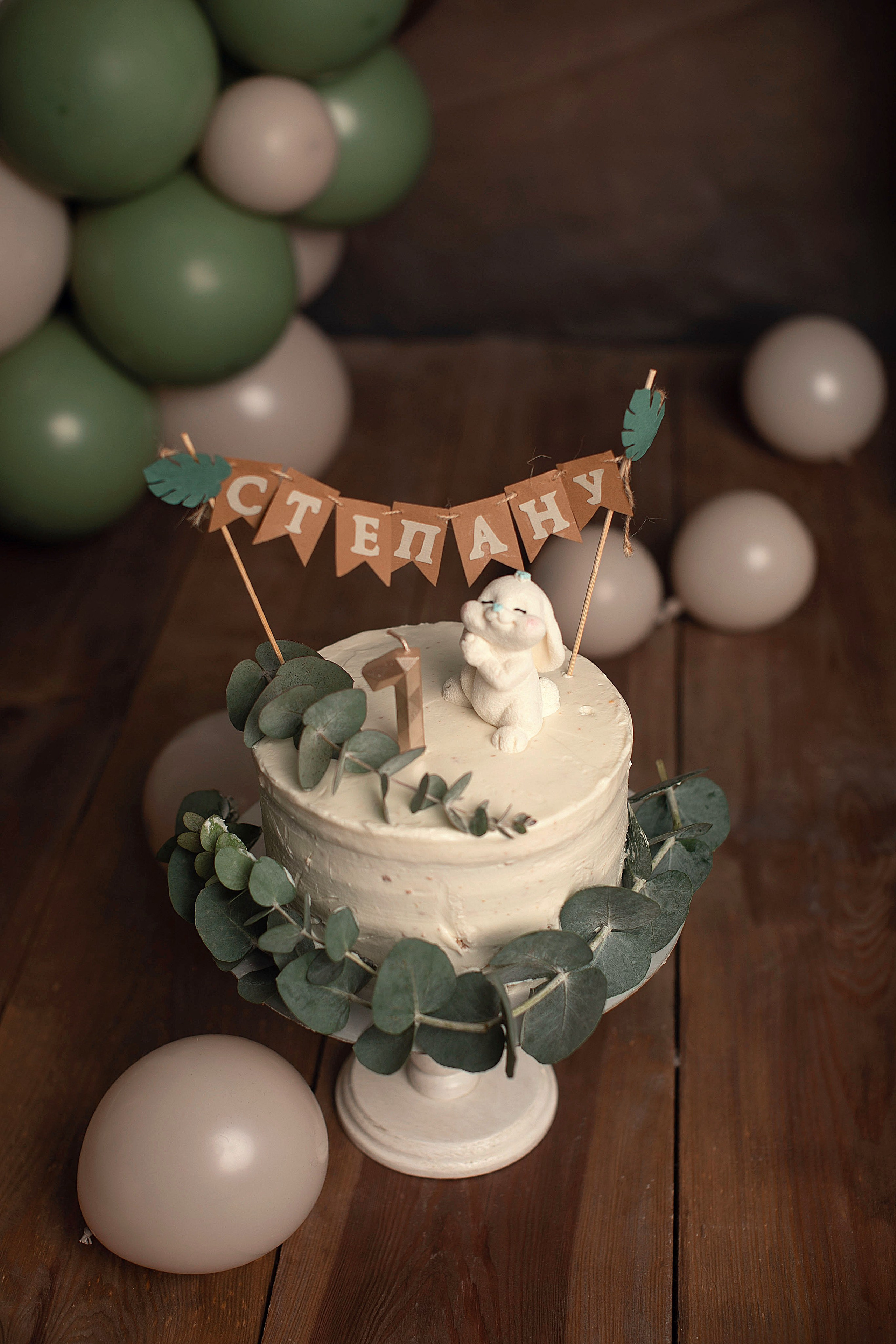 Съемка Первый тортик. Фотограф новорожденных