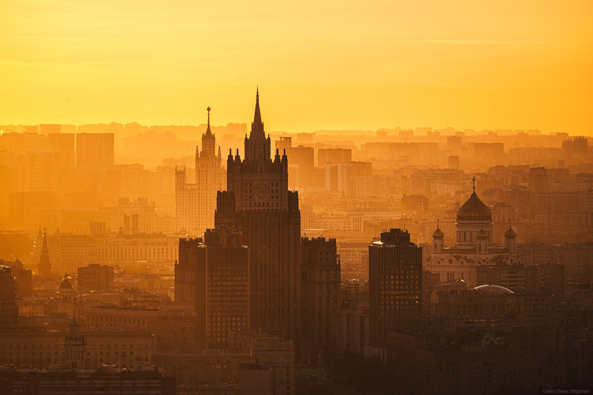 Москва с высоты. Фотограф Слава Степанов, Gelio