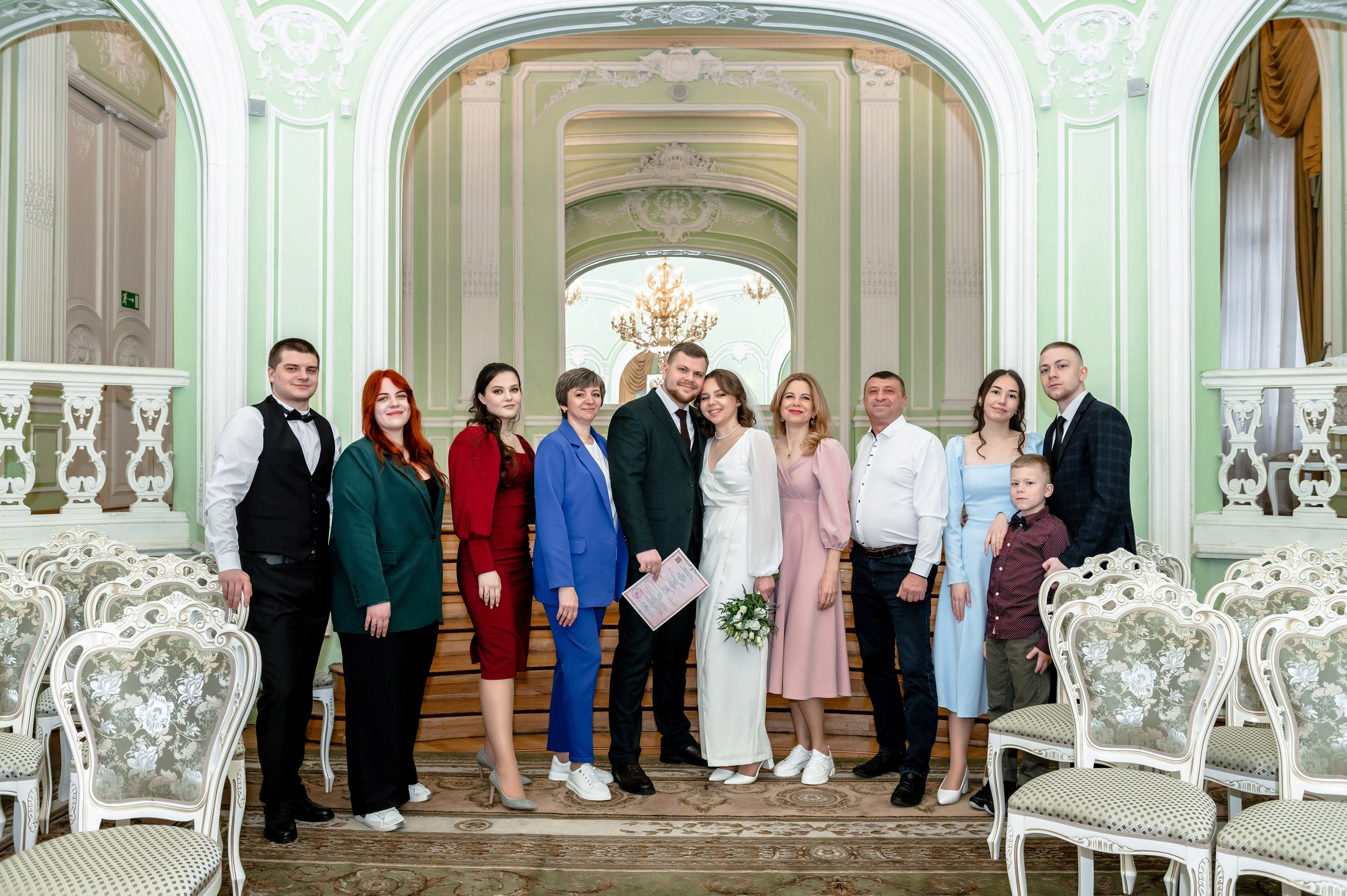 Ксения и Егор (фотосессия в ЗАГСе Петроградского района, Ботаническом саду с сакурой). Портретный, семейный и свадебный фотограф в Санкт-Петербурге и в Пушкине Ширяев Денис