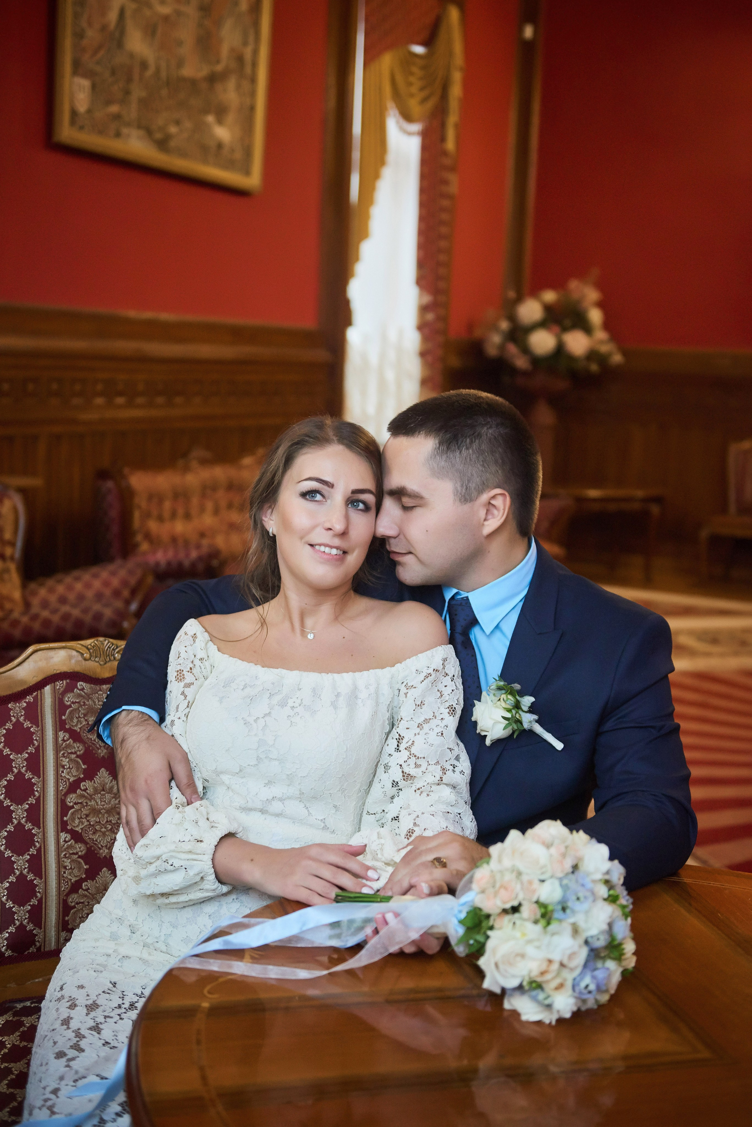 Свадебная фотосессия в студии. Портретный, семейный и свадебный фотограф в Санкт-Петербурге и в Пушкине Ширяев Денис