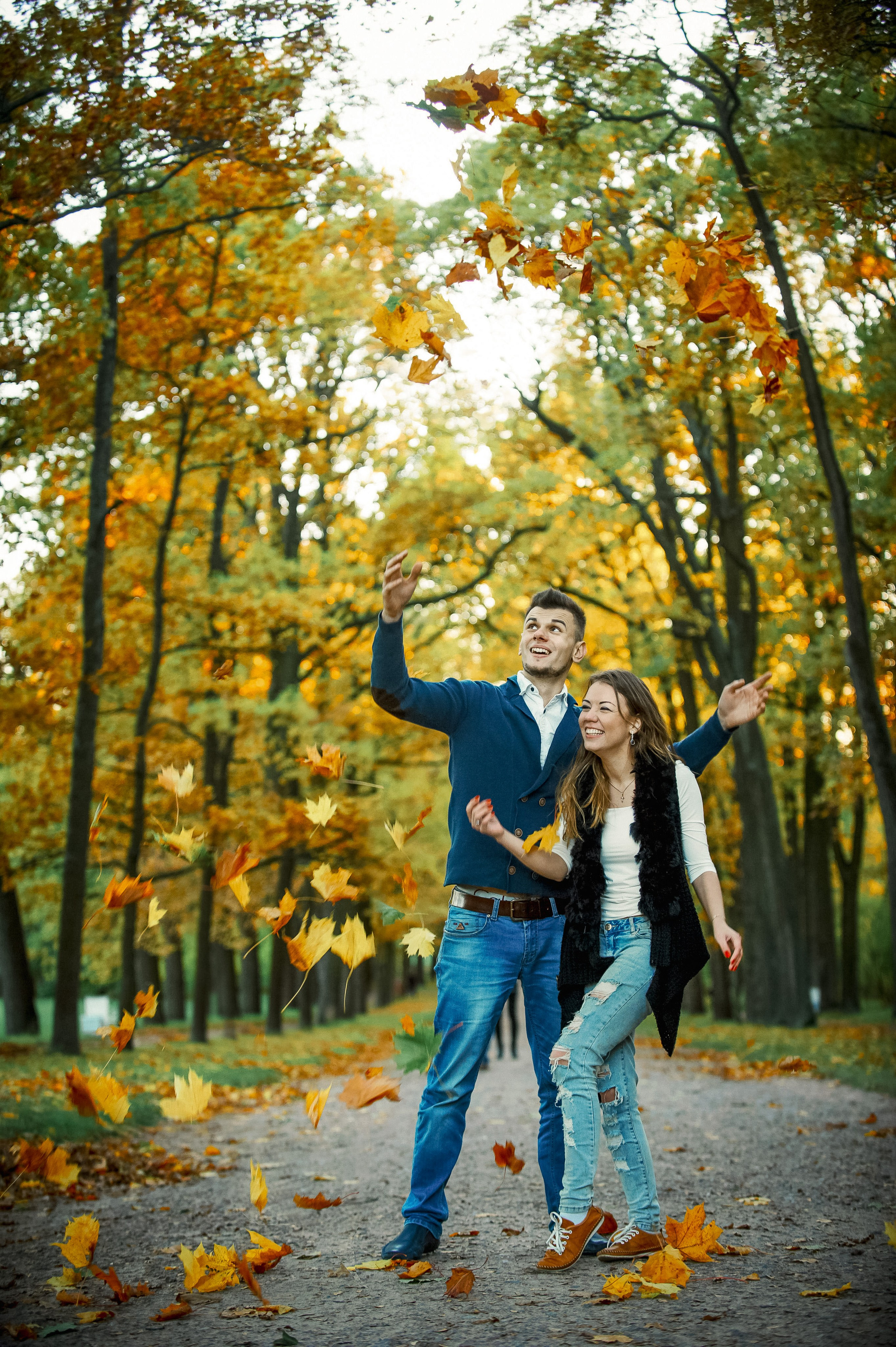 Love story в Пушкине в Екатерининском и Александровском парке. Портретный, семейный и свадебный фотограф в Санкт-Петербурге и в Пушкине Ширяев Денис