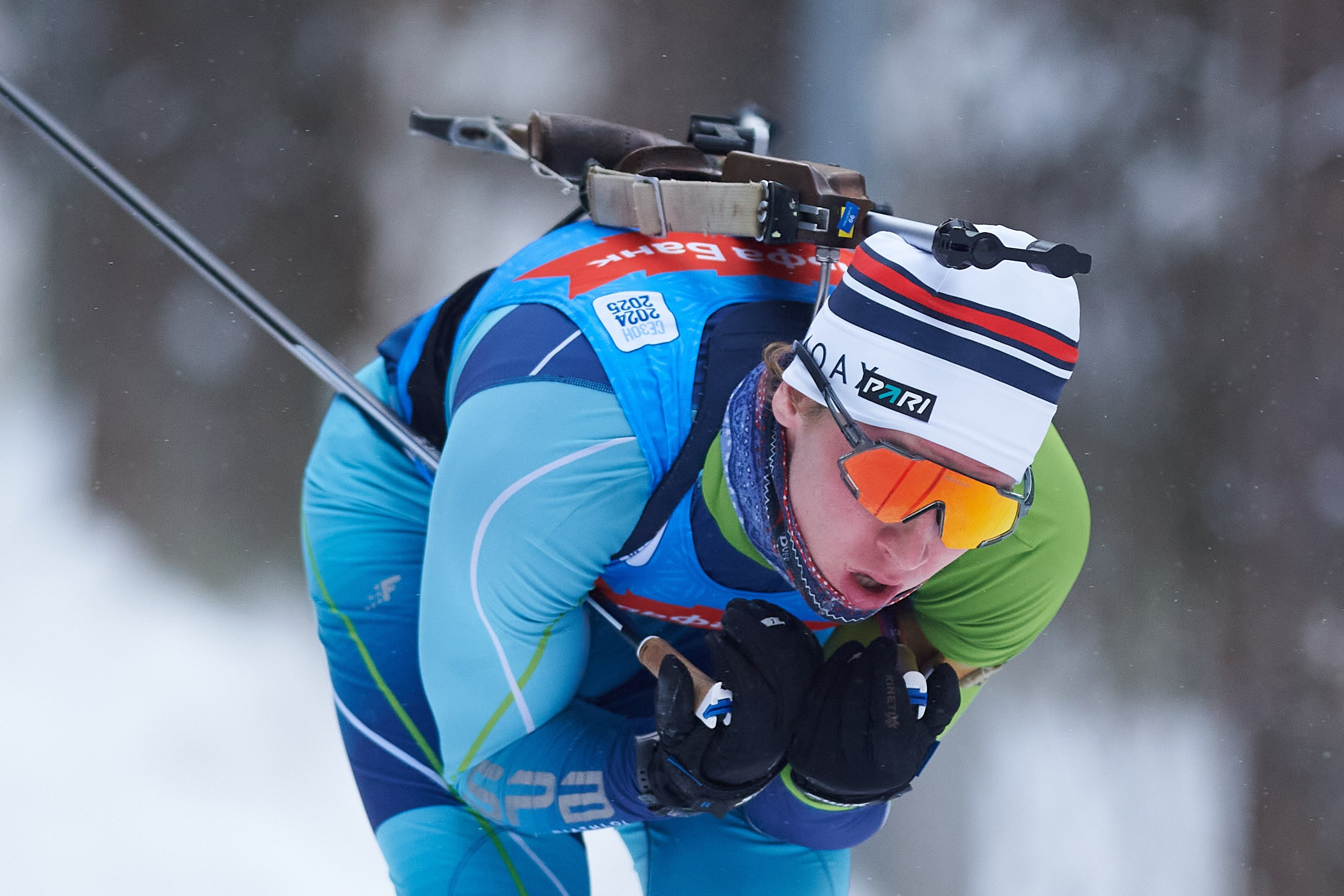 Биатлон. Чемпионат России — 2024/2025, 3-й этап, Ижевск. Спринт. Мужчины. Спортивный репортажный фотограф в Ижевске Сергей Мерзляков