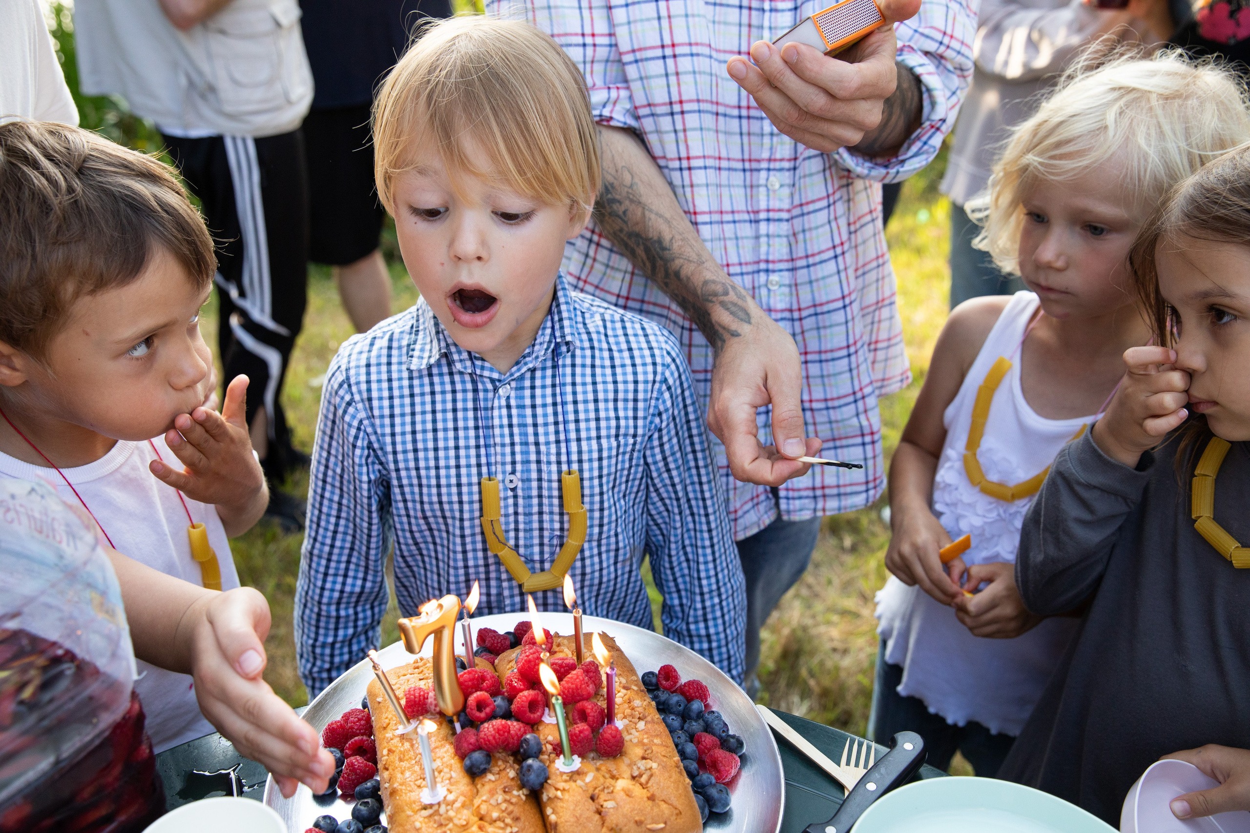 Children's birthday party in the park