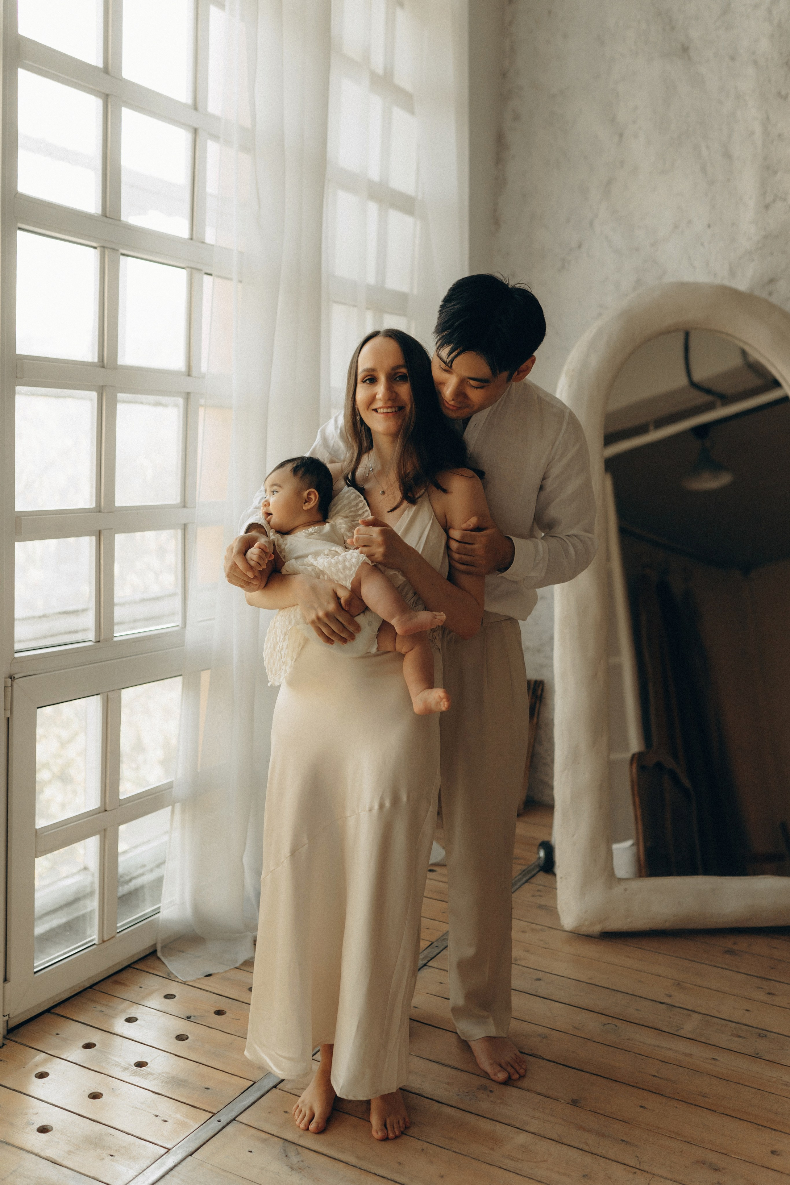 Малышка Нина и родители. Семейный lifestyle фотограф в Москве Рената Рафикова