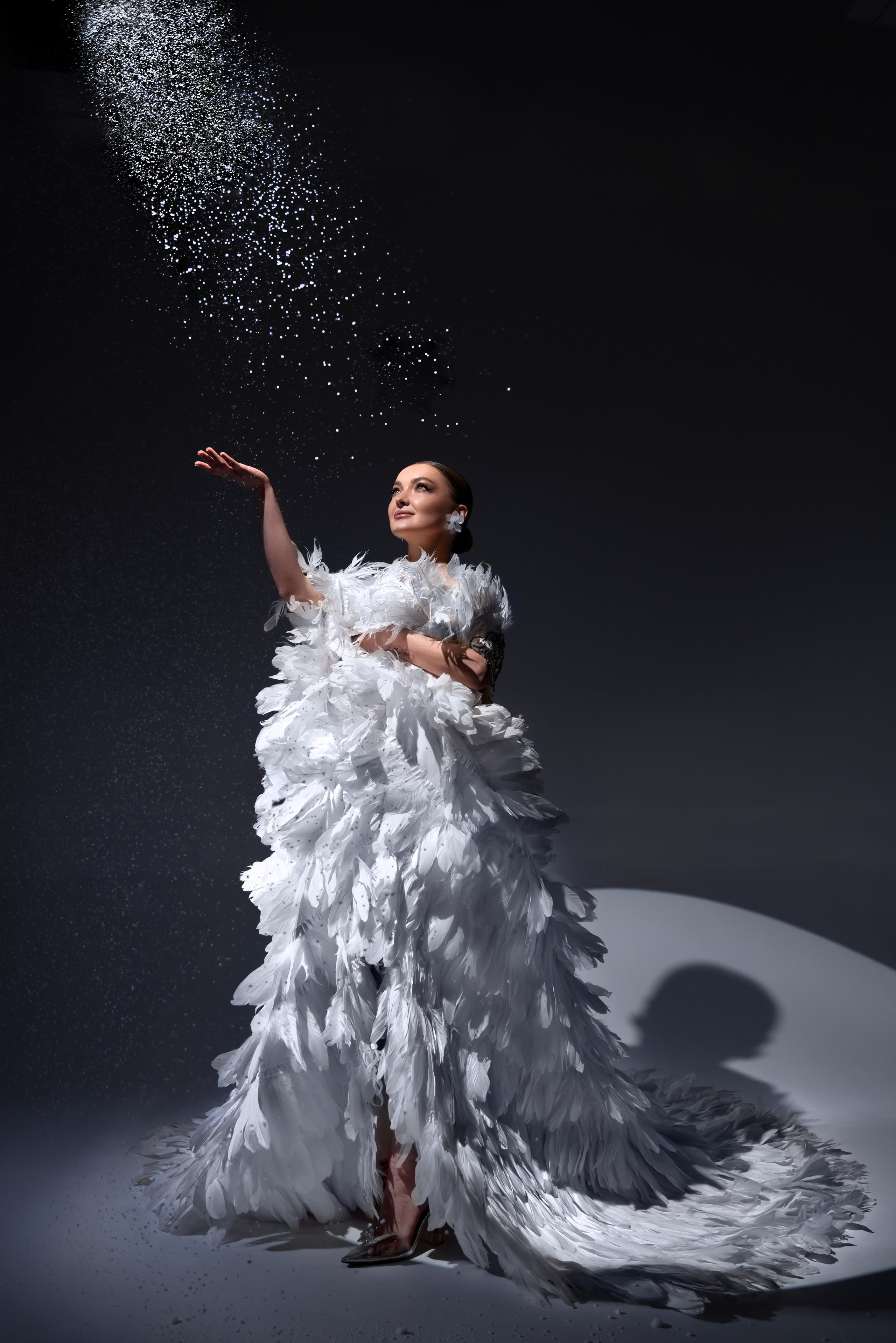 фото со снегом в фотостудии лайт томск