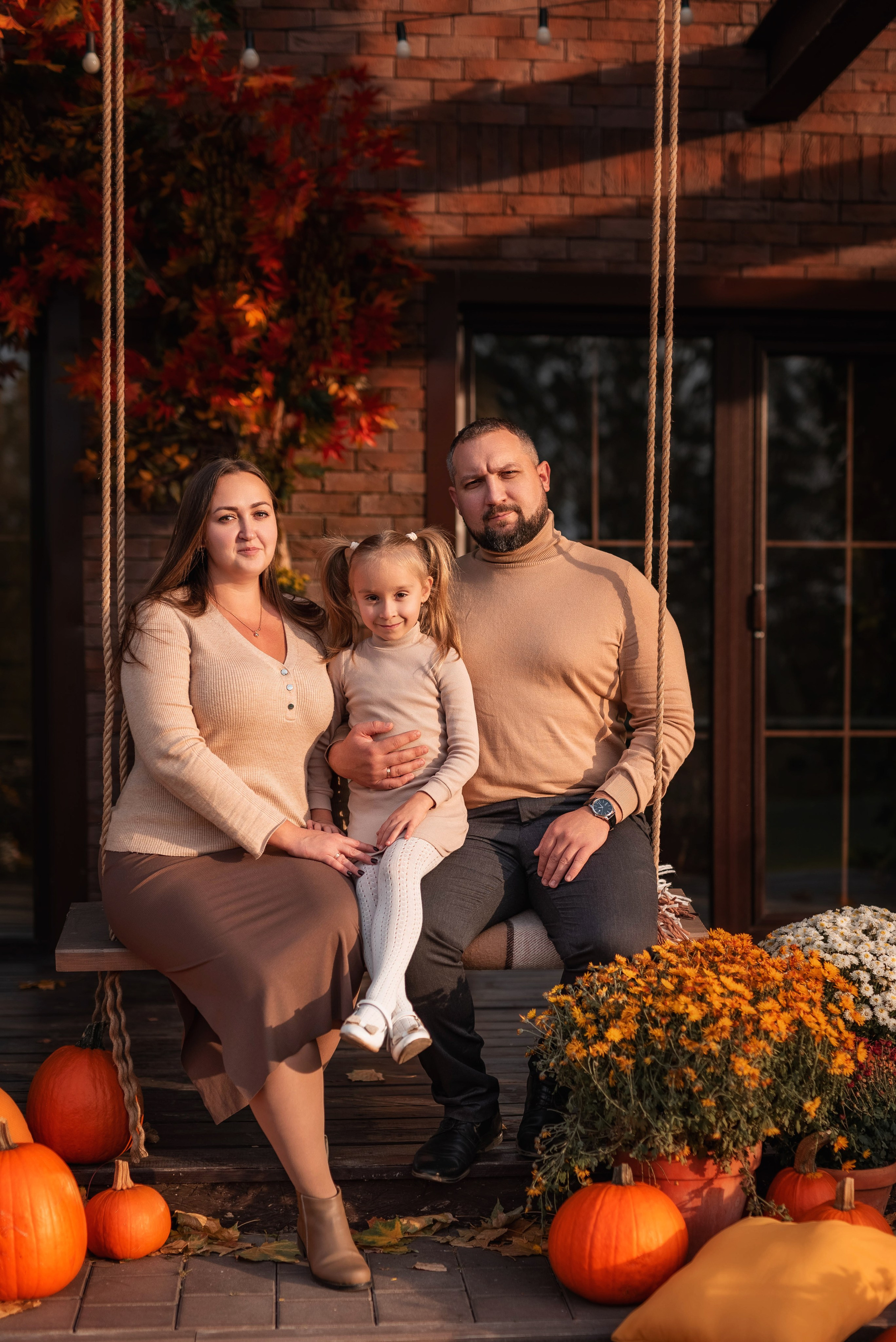 Осенняя семейная фотосессия. Семейный, детский фотограф в Воронеже Анна Никитина