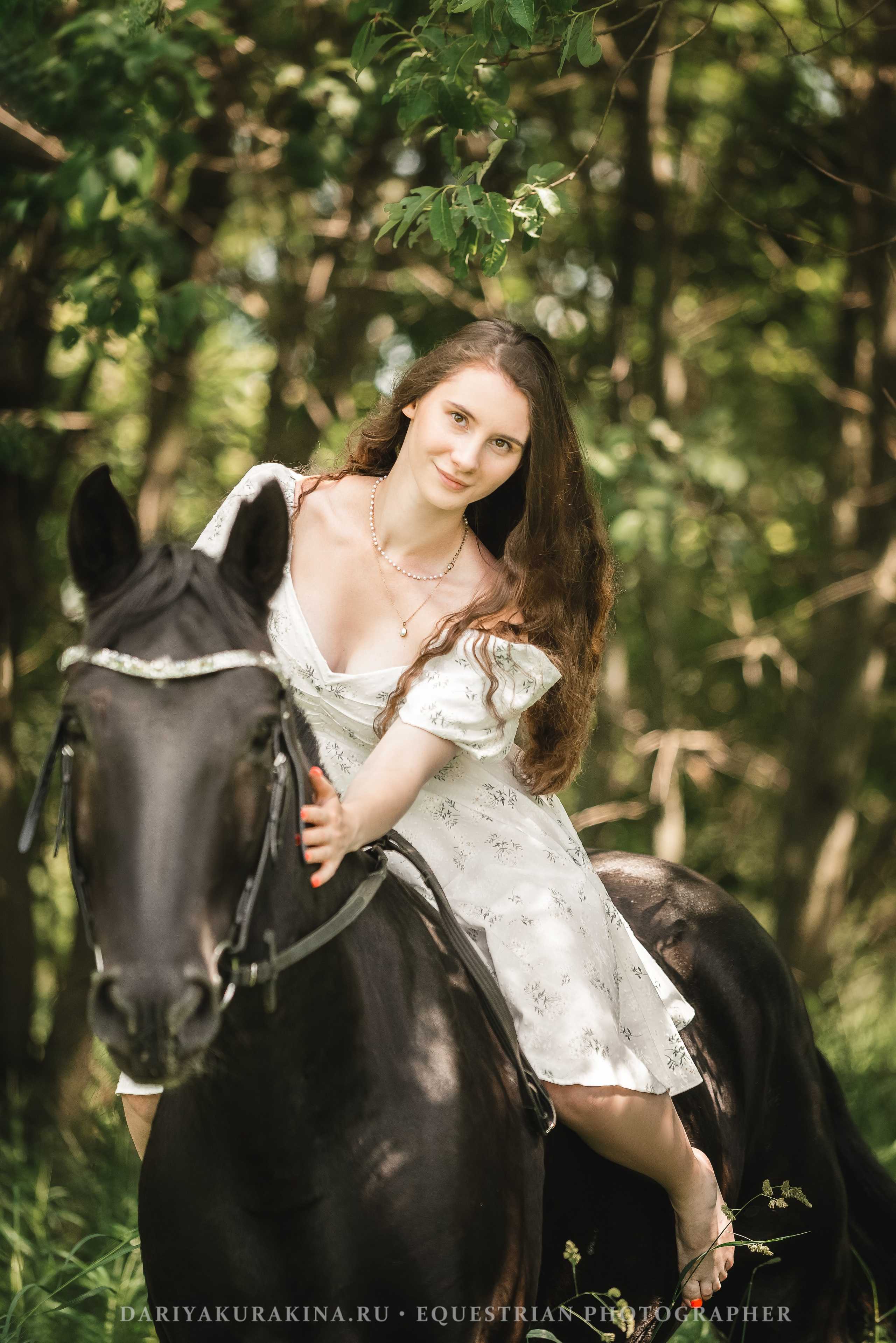 Маша и Блэк Джек. Конный фотограф Куракина Дарья • Фотосессии с лошадьми