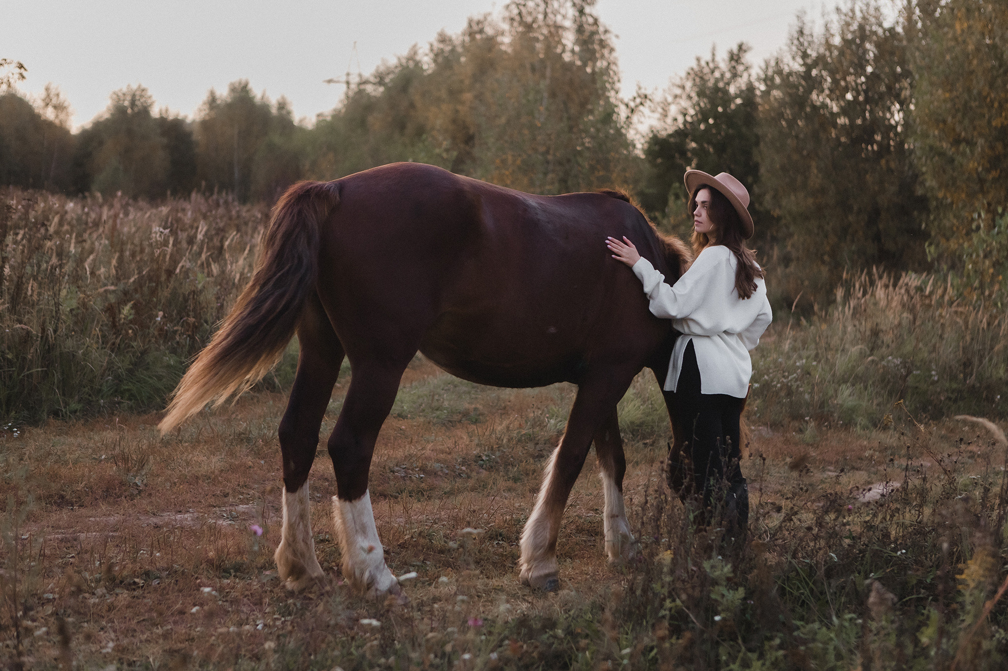 Съемка Юлии с лошадью. Фотограф в Москве Серегина Екатерина