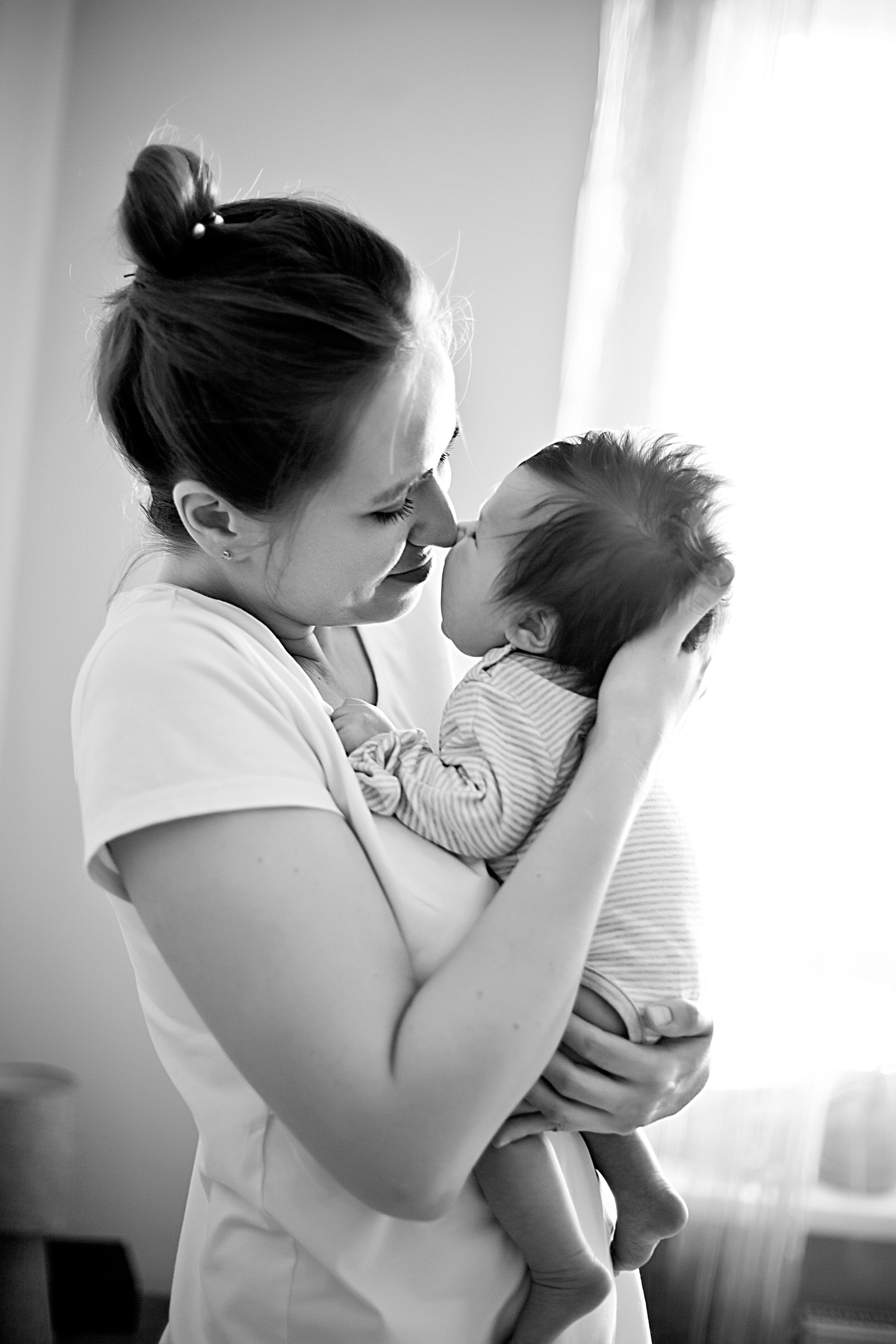 Домашнии ЧБ Истории. Фотограф новорожденных и детей до года в Новосибирске Ka