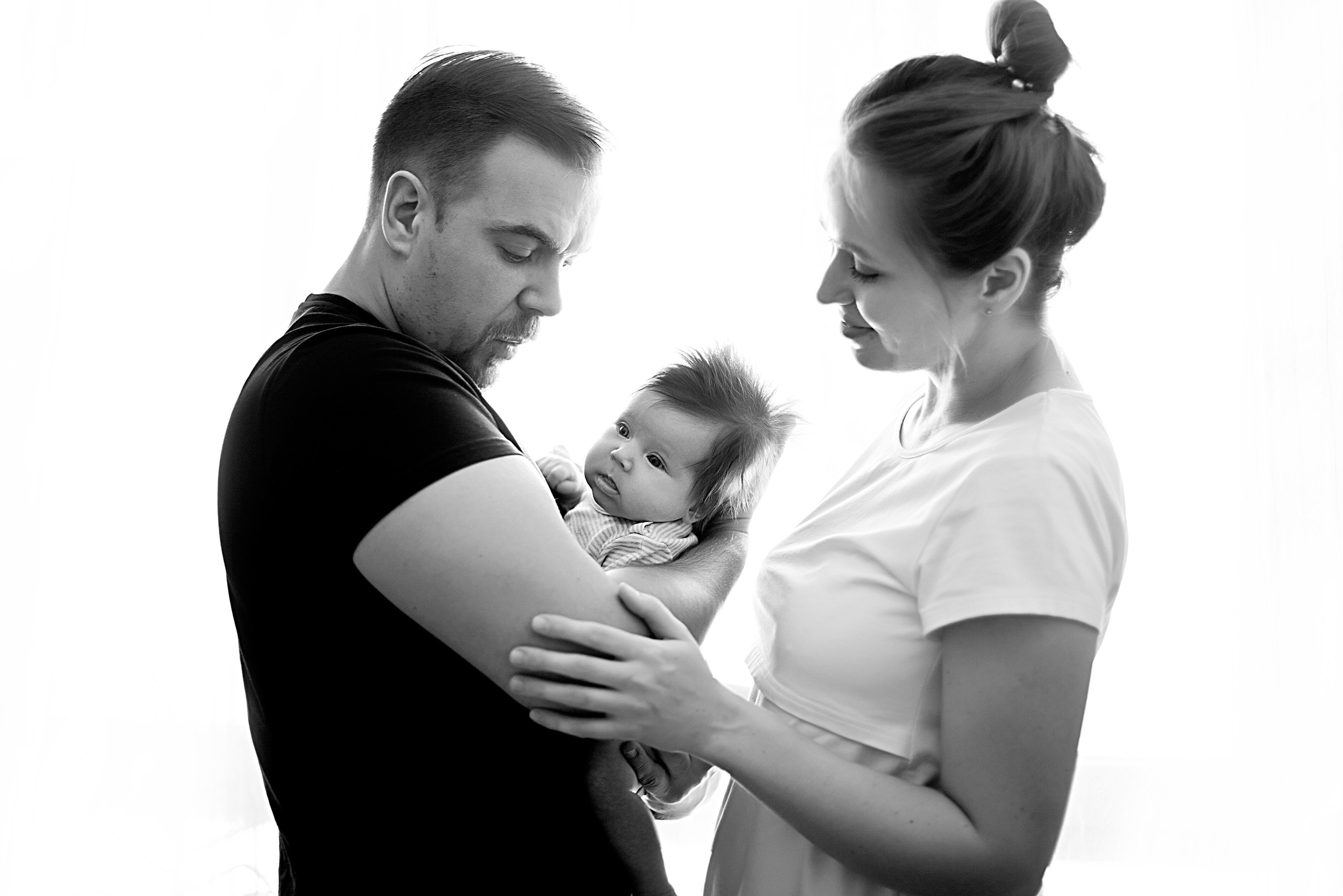 Домашнии ЧБ Истории. Фотограф новорожденных и детей до года в Новосибирске Ka