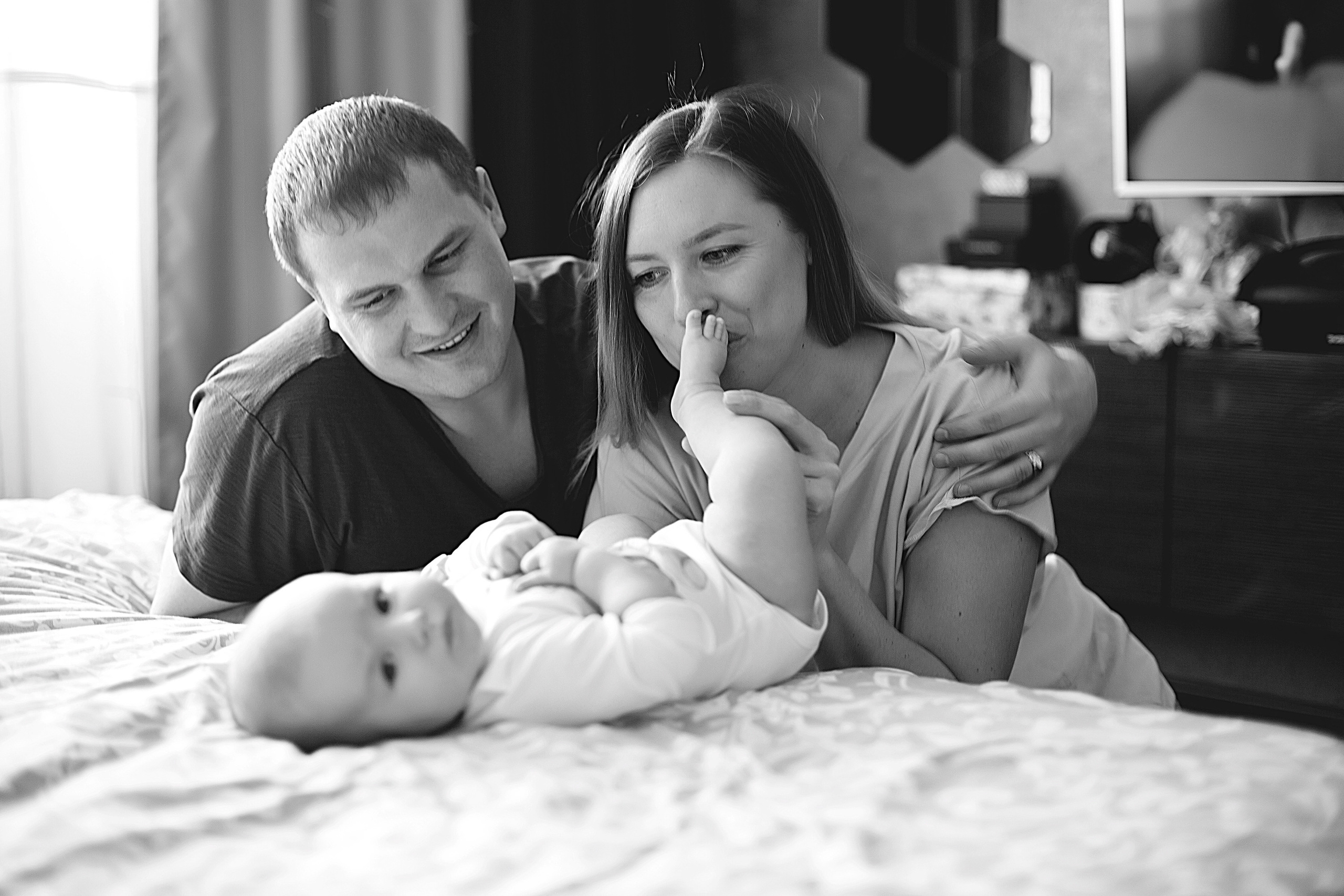 Домашнии ЧБ Истории. Фотограф новорожденных и детей до года в Новосибирске Ka