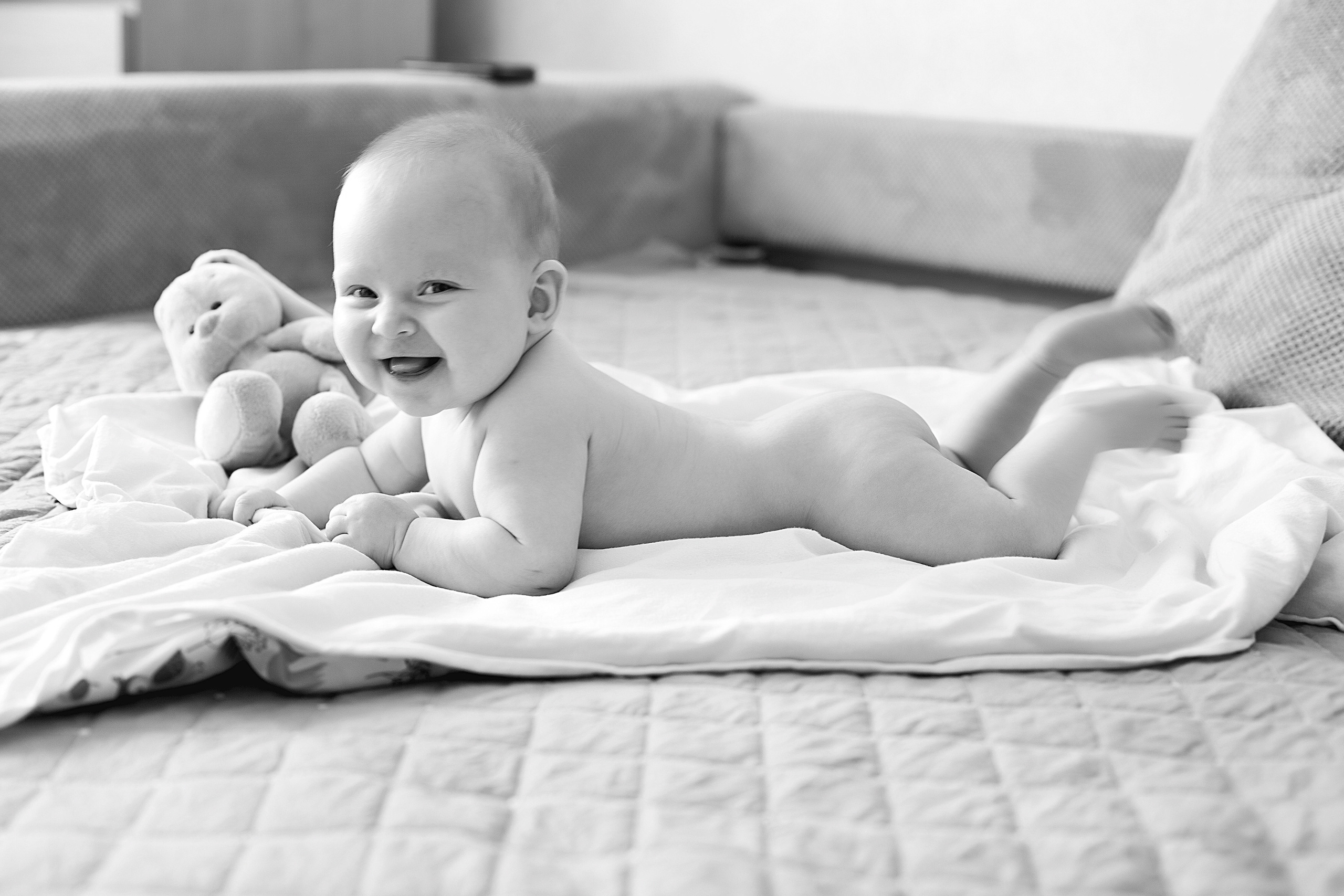 Домашнии ЧБ Истории. Фотограф новорожденных и детей до года в Новосибирске Ka